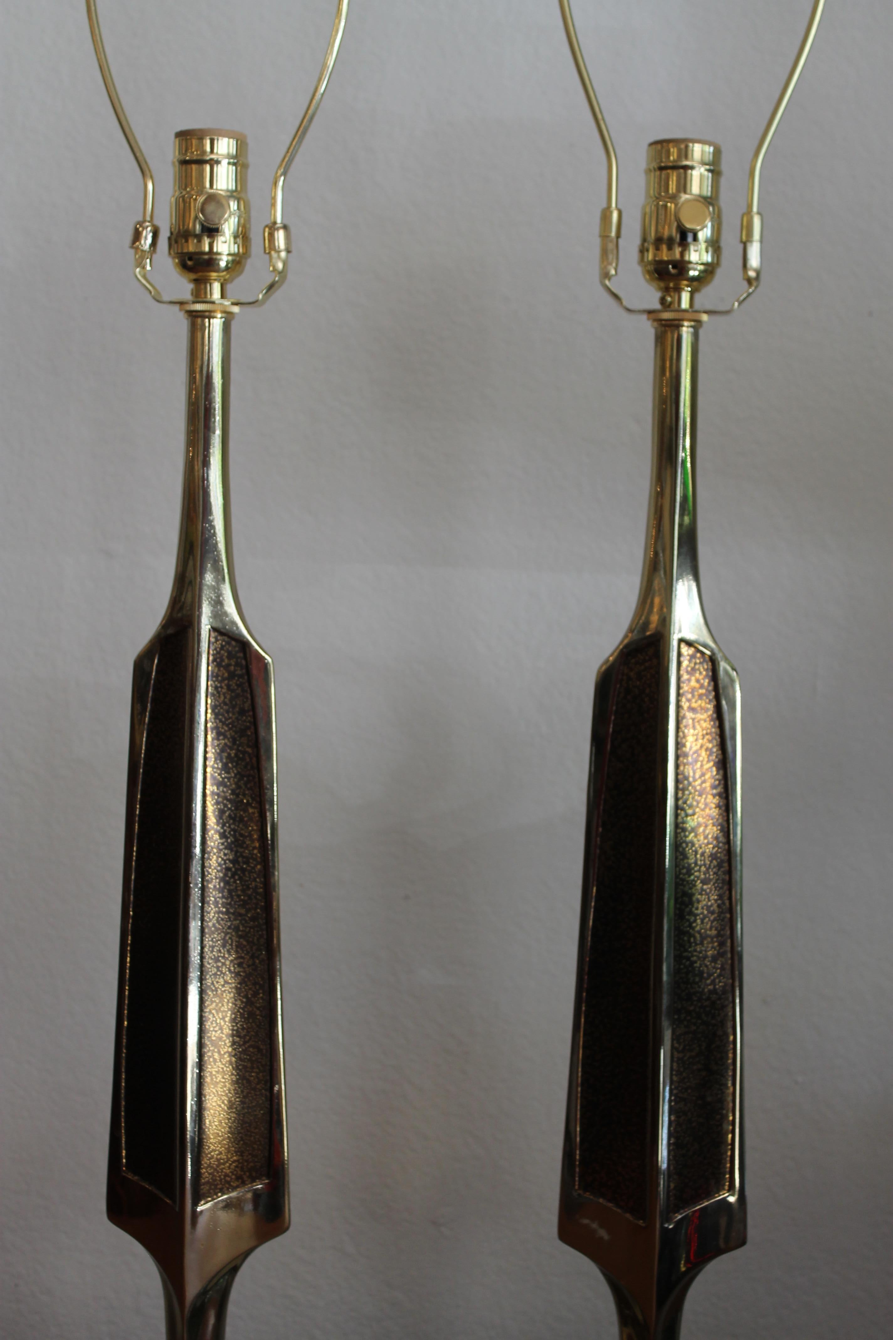 Pair of Lamps for the Laurel Lamp Co. In Good Condition In Palm Springs, CA