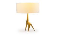 Paire de lampes girafe en bronze, années 1950-1960