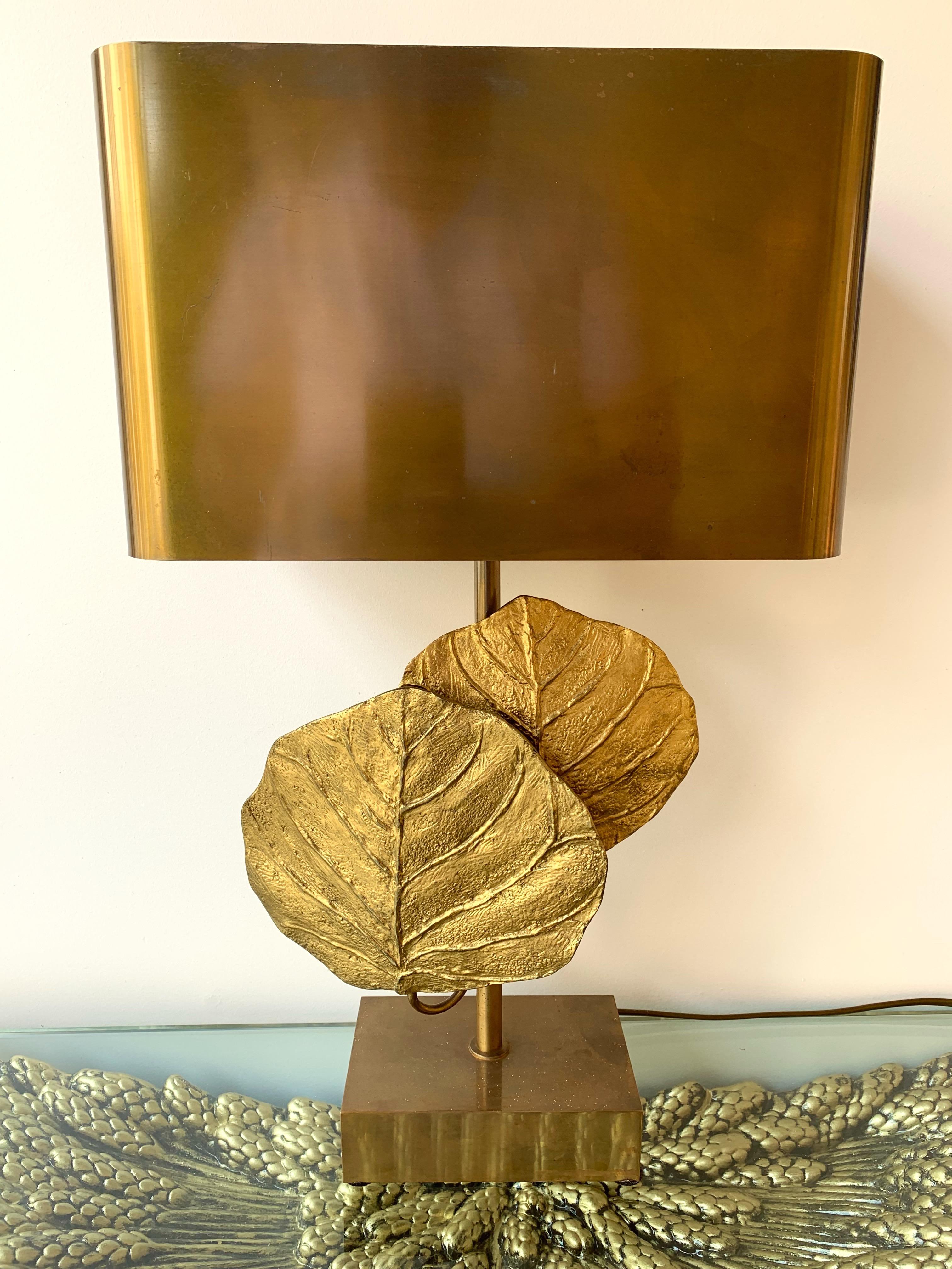 Late 20th Century Pair of Lamps Guadeloupe by Maison Charles, Bronze, 1970s, France