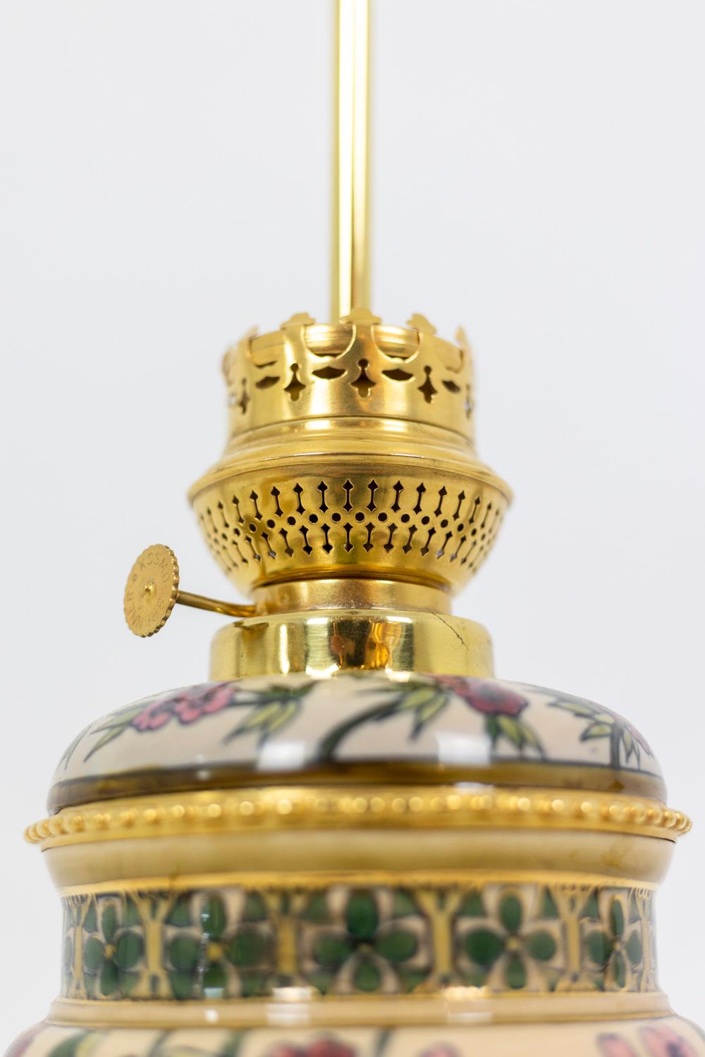 Pair of Lamps in Earthenware and Bronze, circa 1880 1