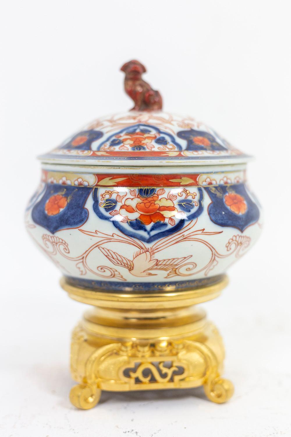 Paire de lampes en porcelaine d'Imari et bronze doré, vers 1880 2
