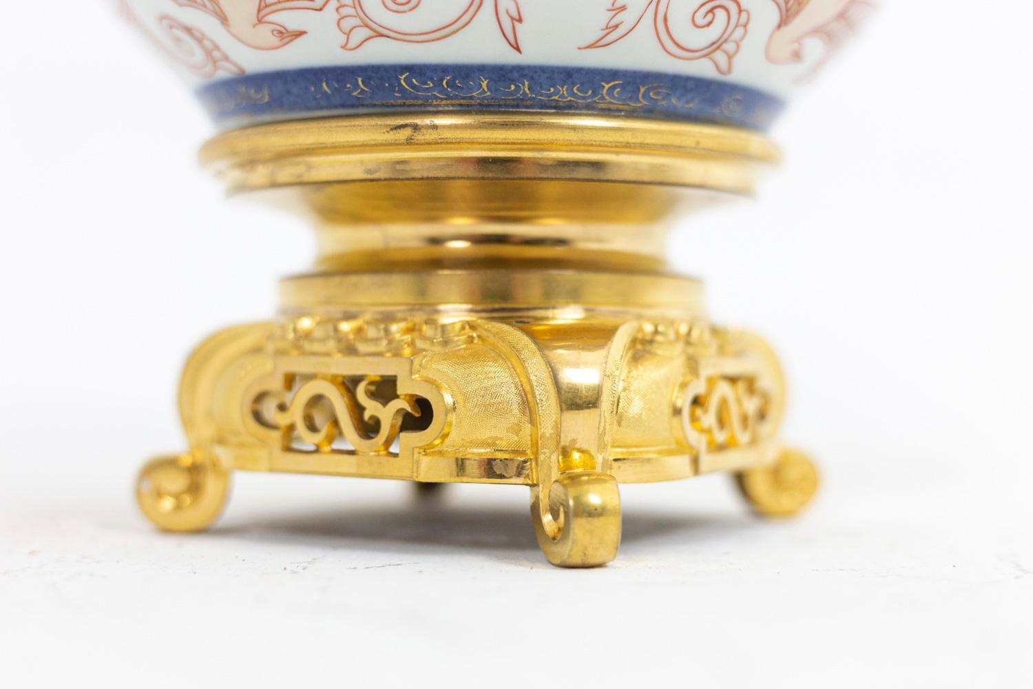 Paire de lampes en porcelaine d'Imari et bronze doré, vers 1880 3