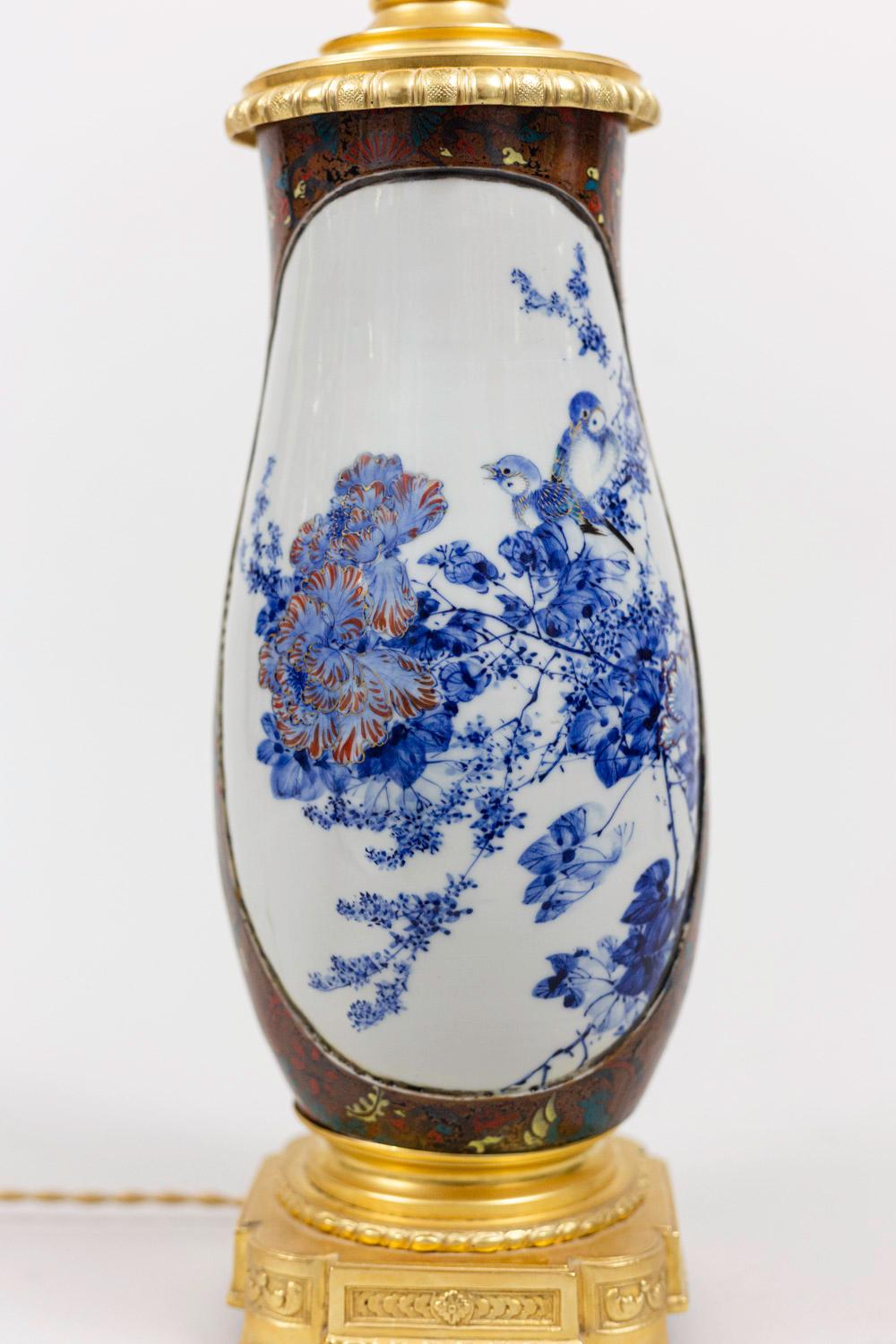 japanese porcelain lamp