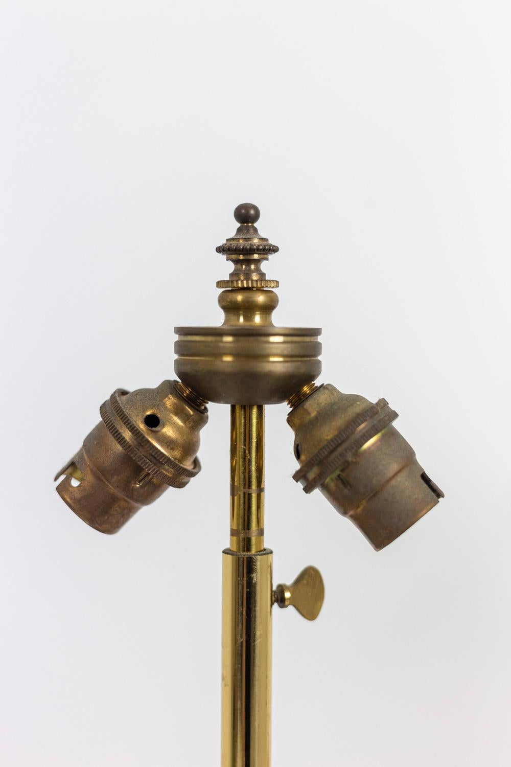 Lampenpaar aus Platte und vergoldeter Bronze, um 1880 im Angebot 5