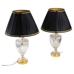 Pair of Lamps in the Baccarat Taste