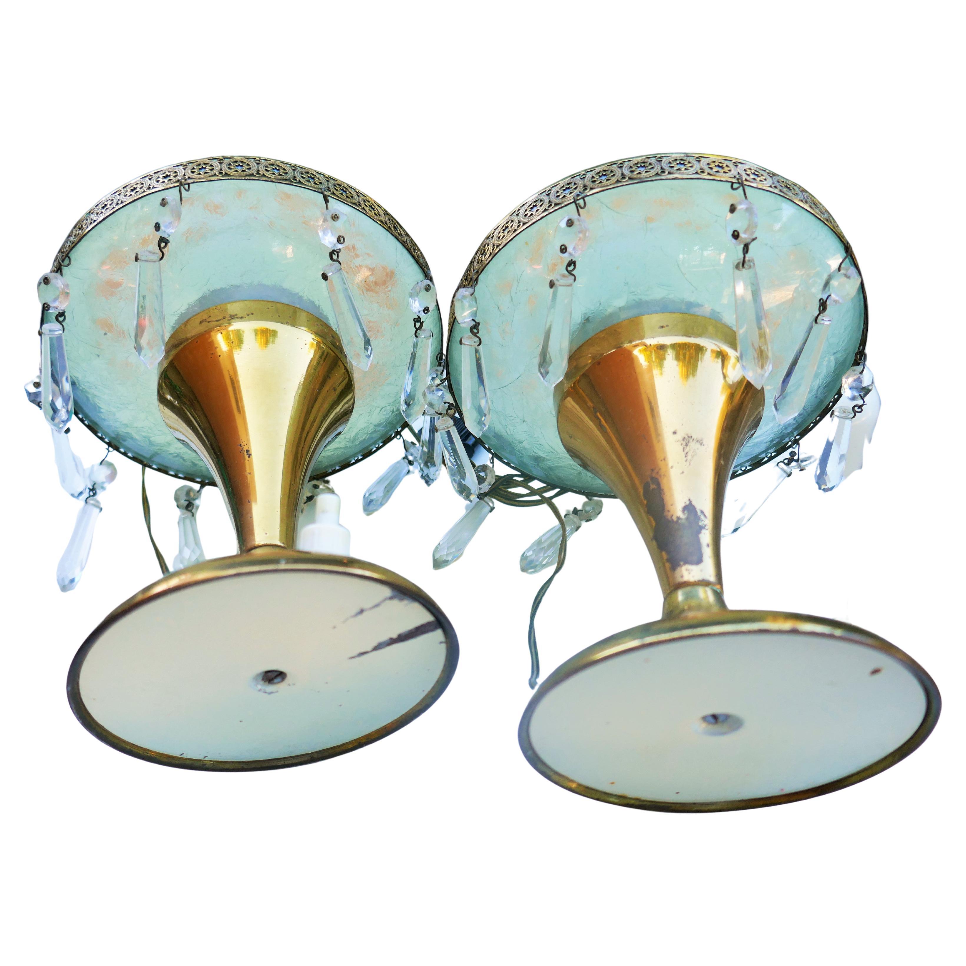 Moderno Pair of lamps in the style of Brusotti Fontana in vendita