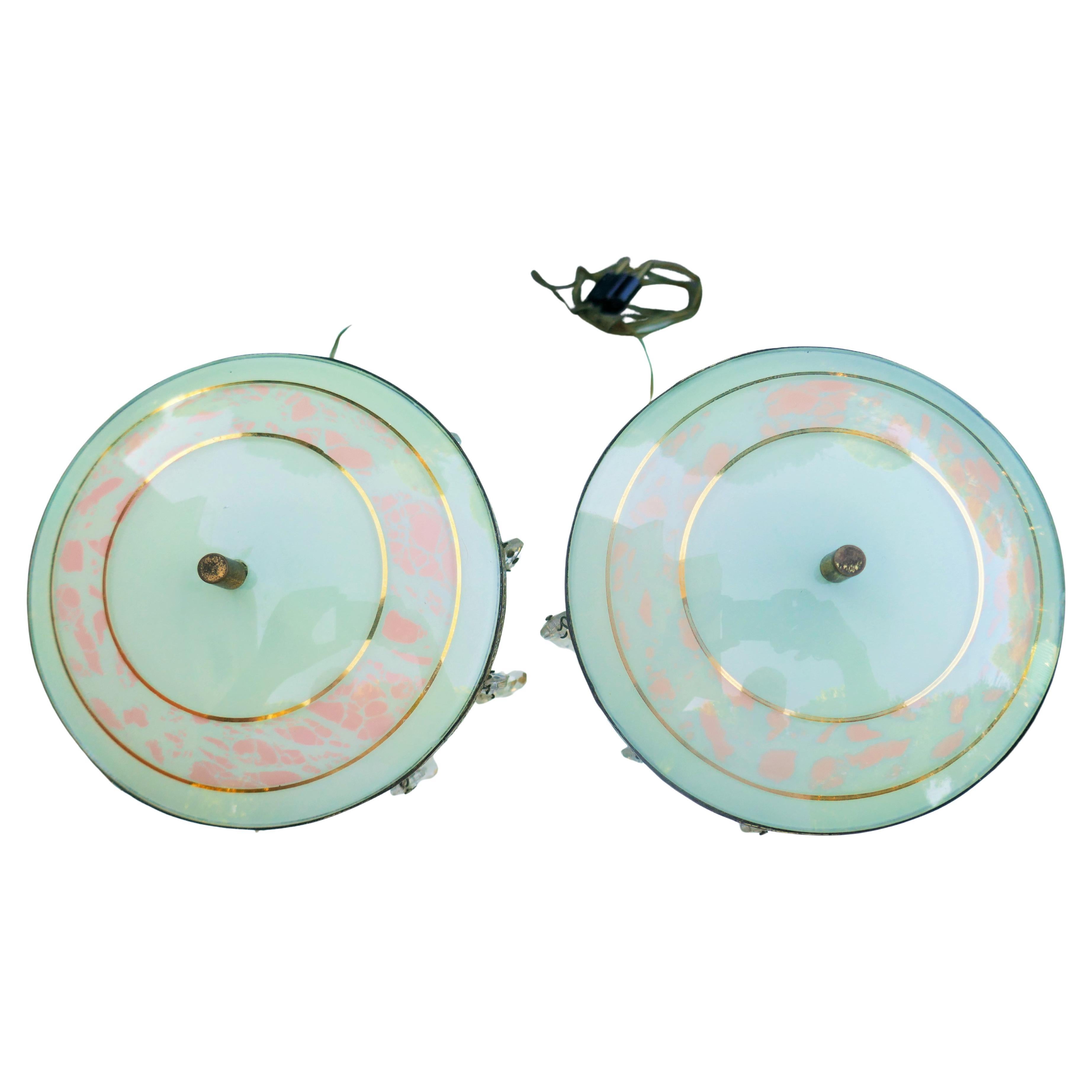 Italian Pair of lamps in the style of Brusotti Fontana in vendita