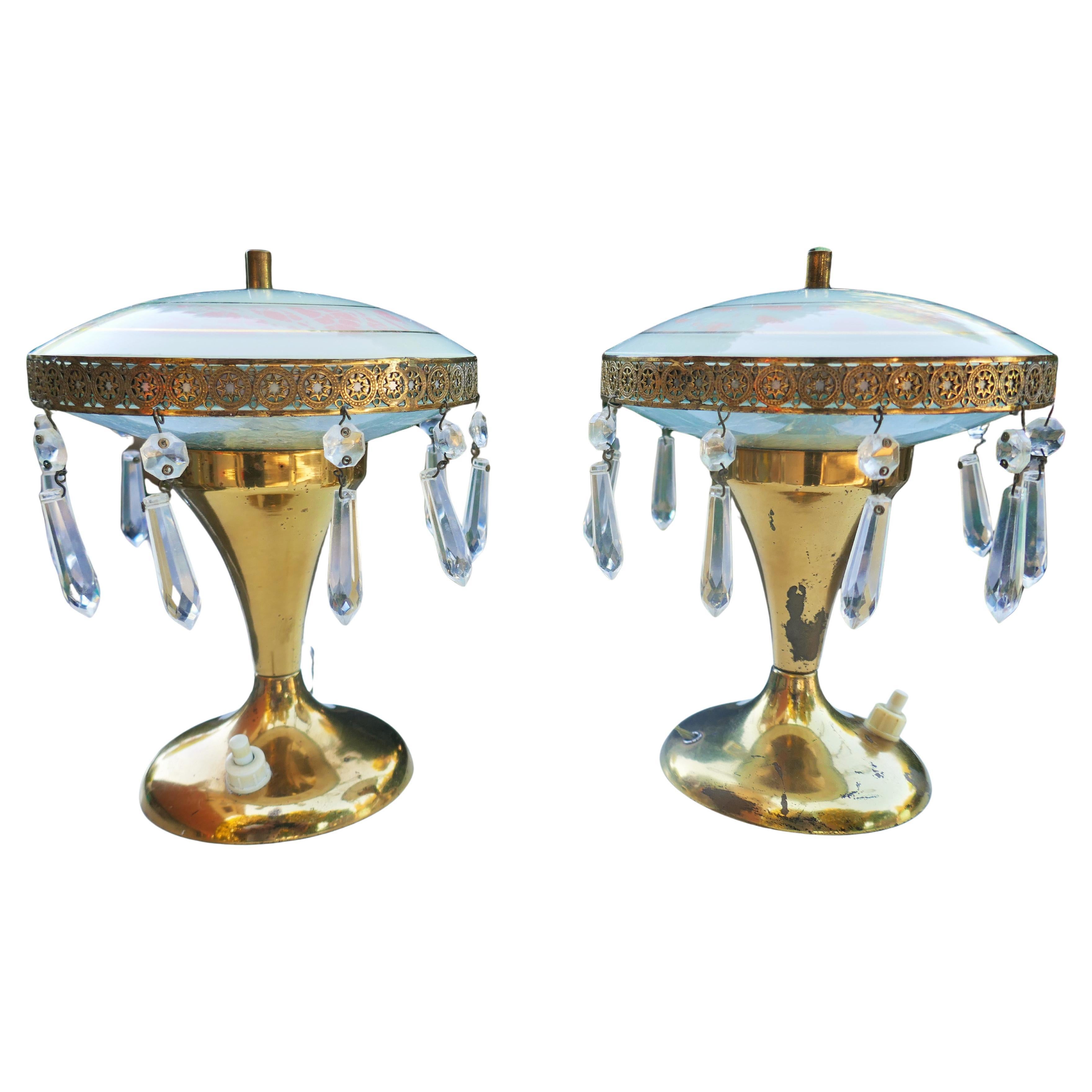 Pair of lamps in the style of Brusotti Fontana in vendita