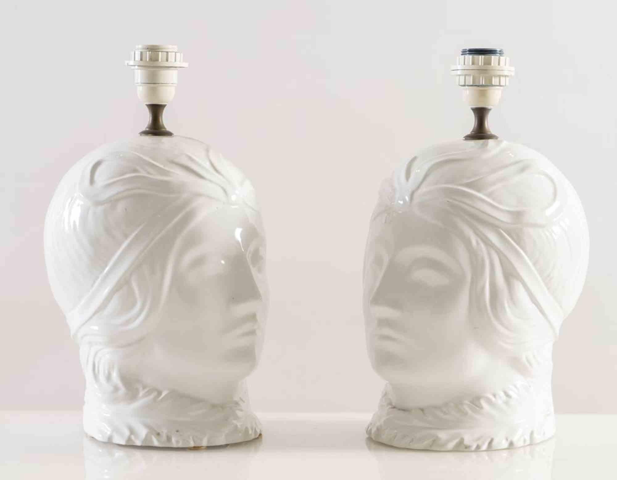 Pair of Lamps in the style of Tommaso Barbi, Italy, 1980s In Good Condition For Sale In Roma, IT