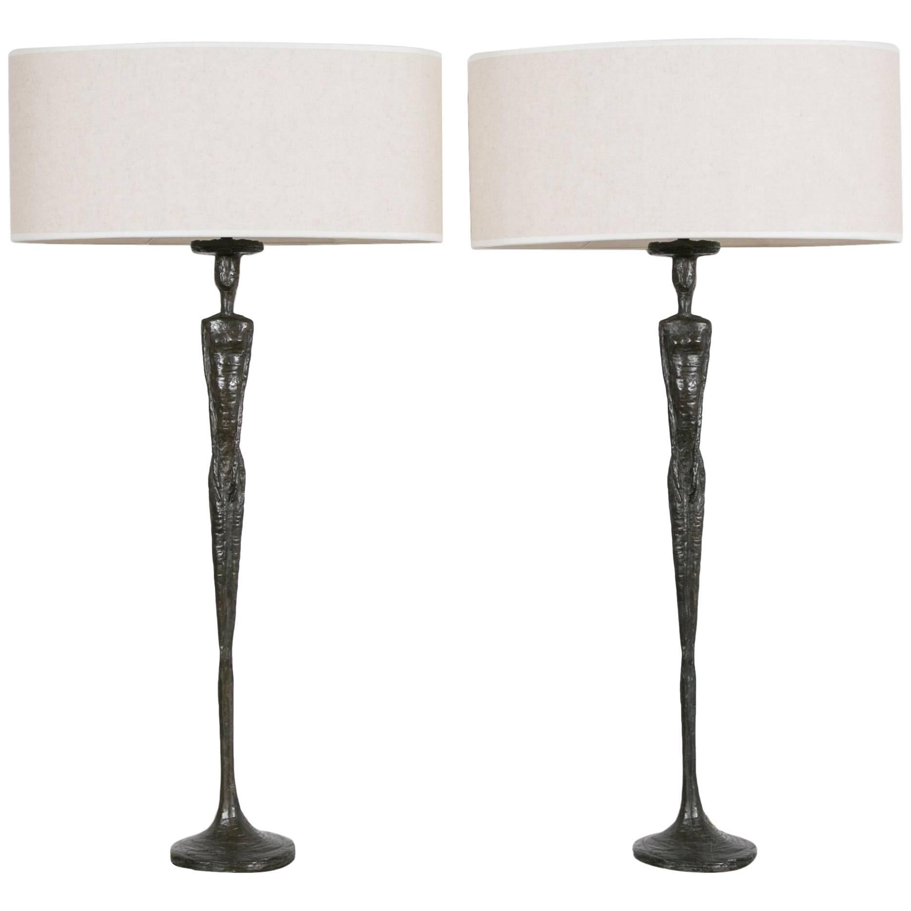 Paire de lampes inspirées par Alfredo Giacometti