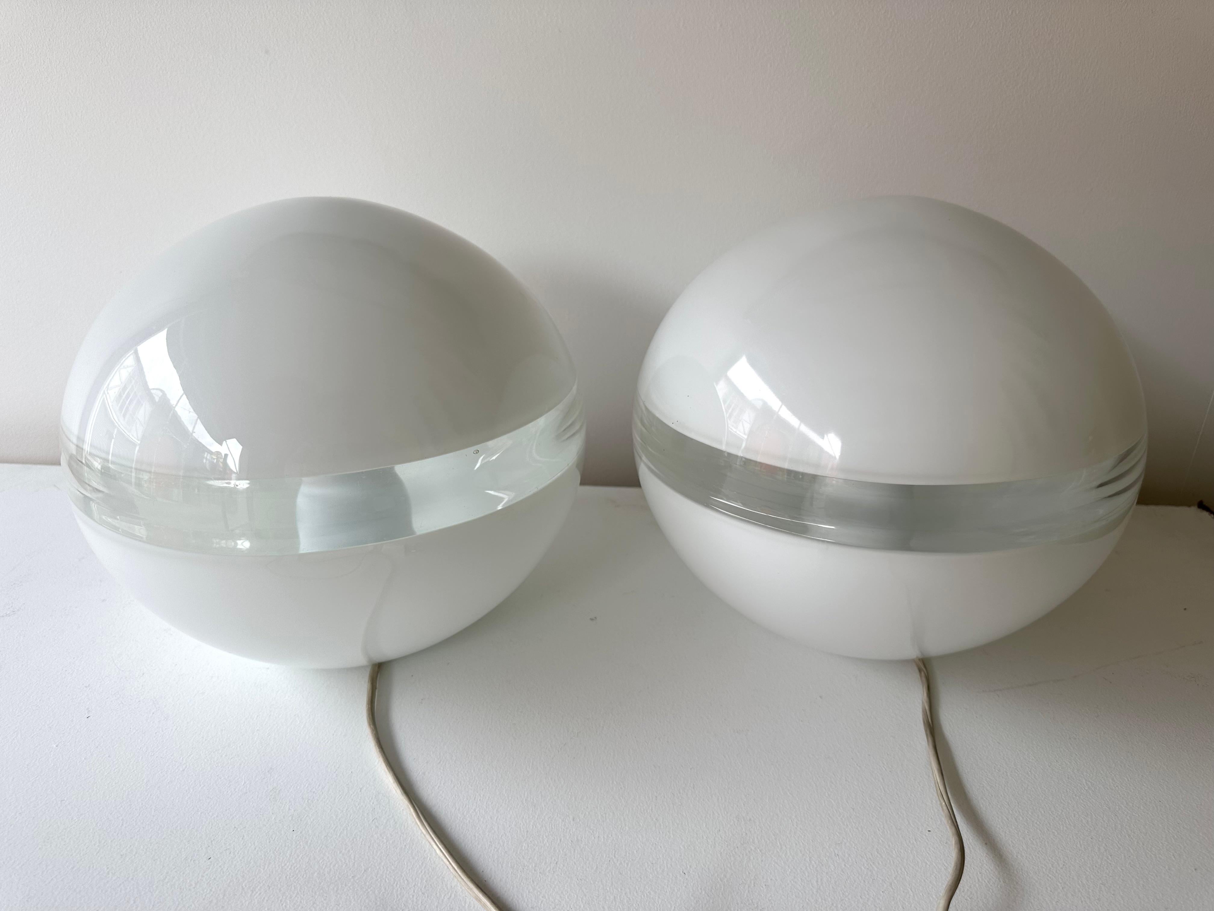 Pair of Lamps LT230 Murano Glass by Carlo Nason for Mazzega, Italy, 1970s For Sale 4