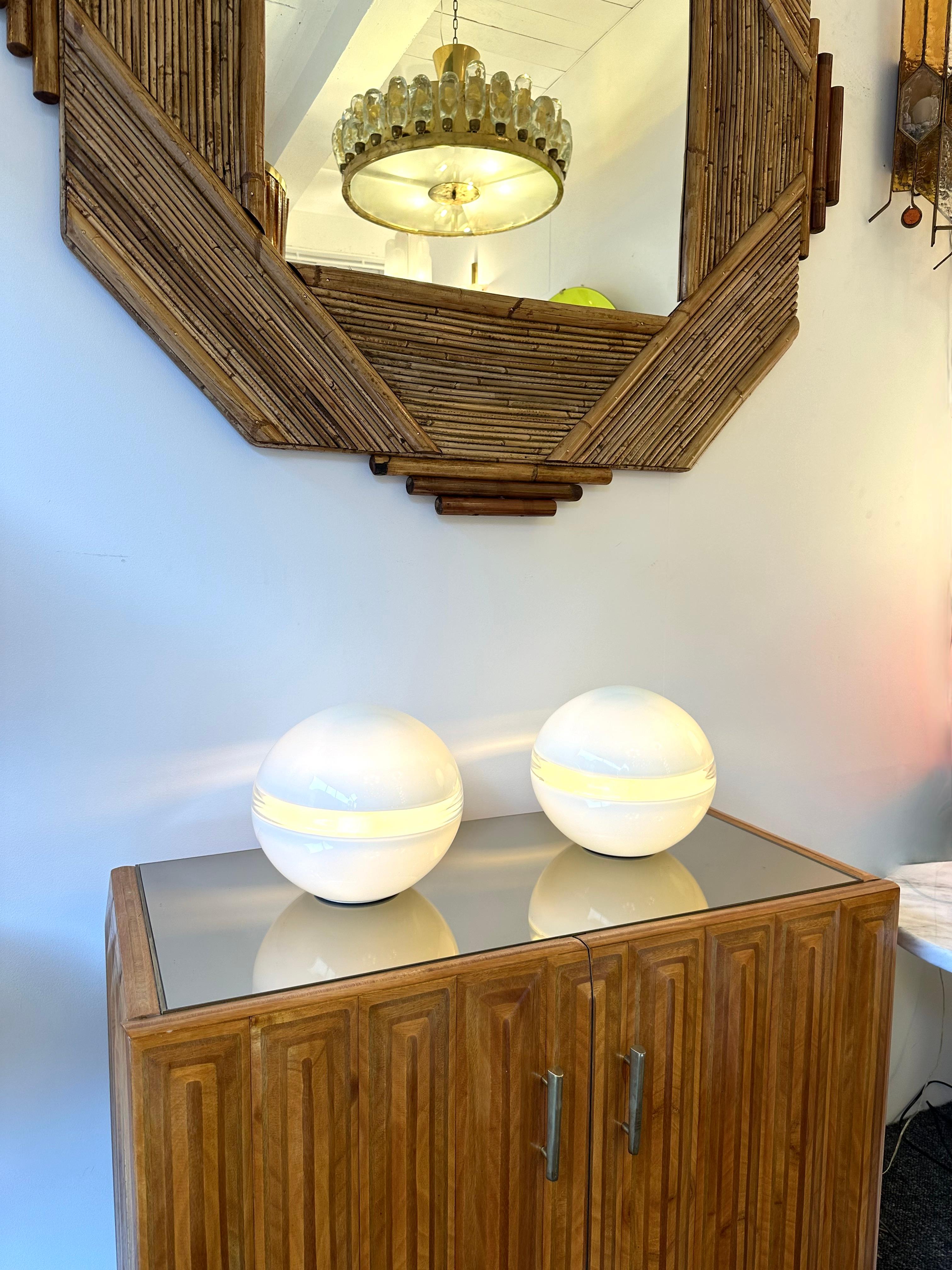 Pair of Lamps LT230 Murano Glass by Carlo Nason for Mazzega, Italy, 1970s For Sale 6