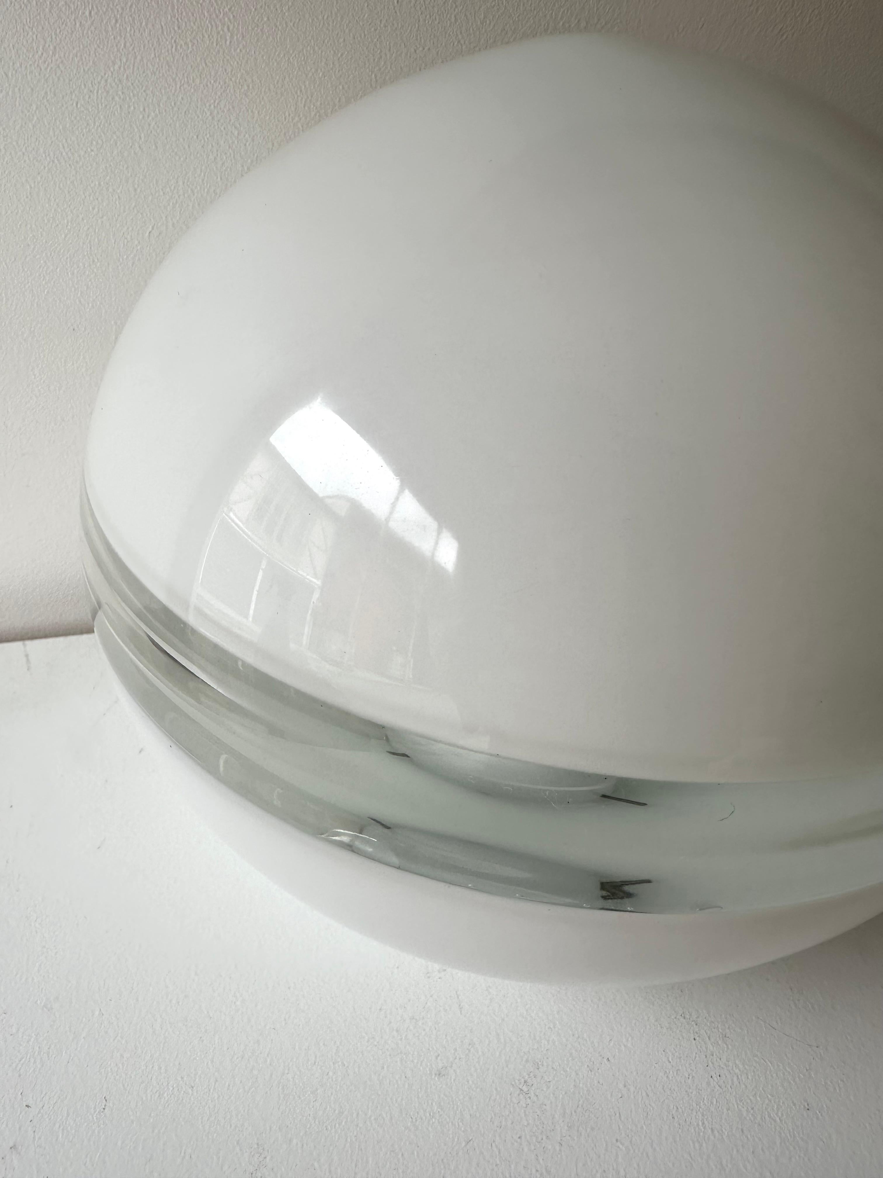 Metal Pair of Lamps LT230 Murano Glass by Carlo Nason for Mazzega, Italy, 1970s For Sale