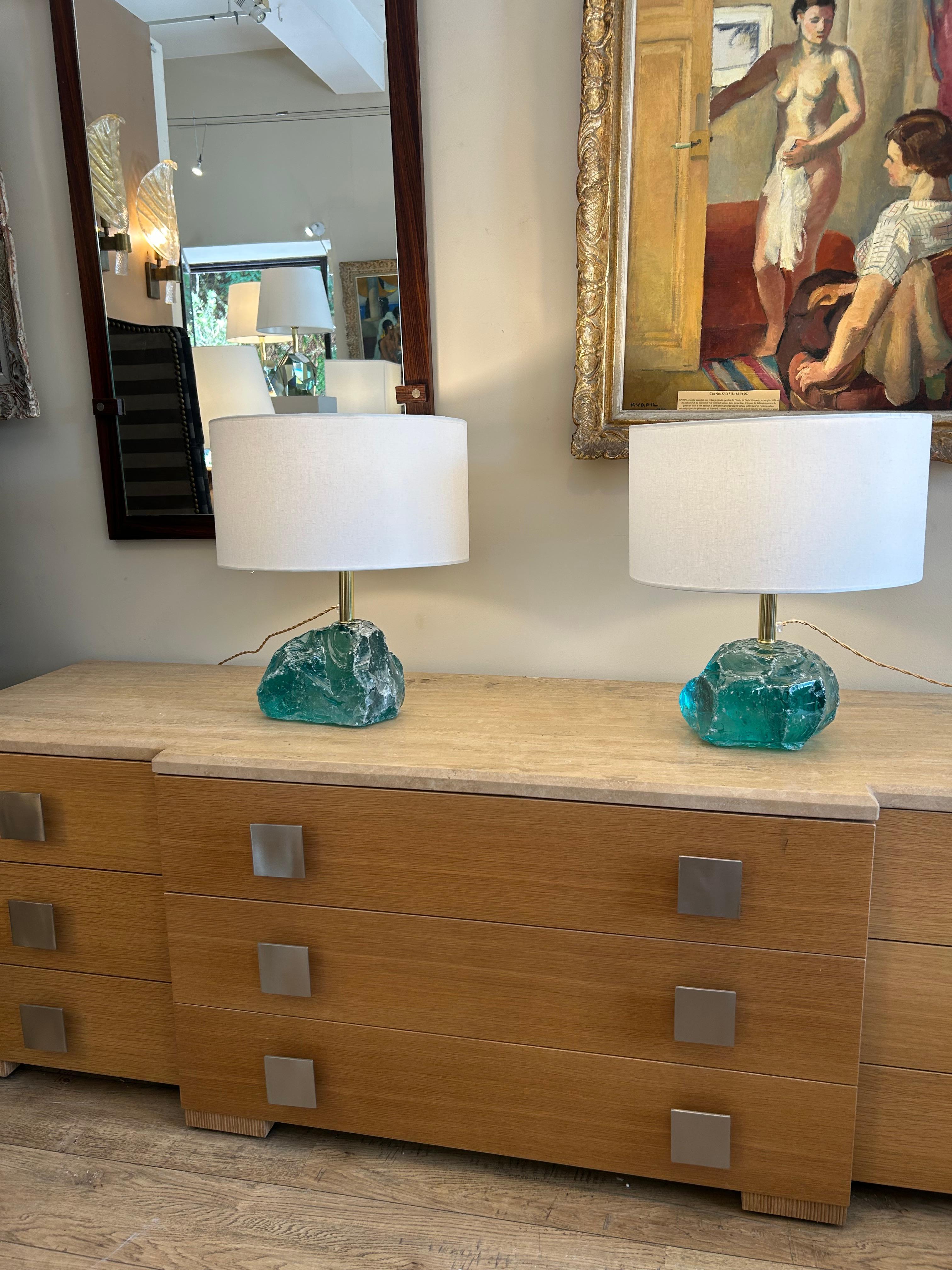 Paire de lampes de Murano, style Brotto en vente 4