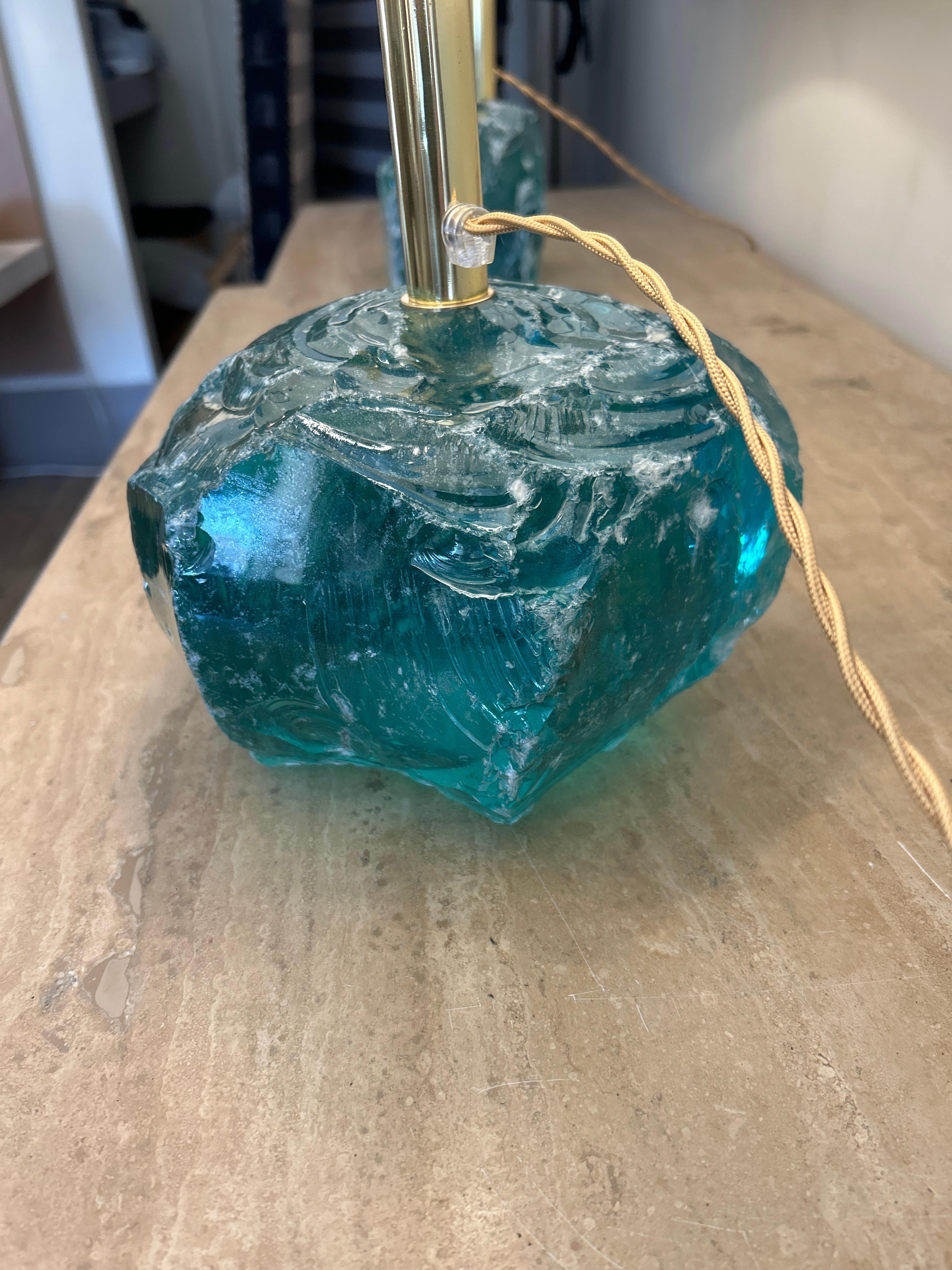 Paire de lampes de Murano, style Brotto en vente 7