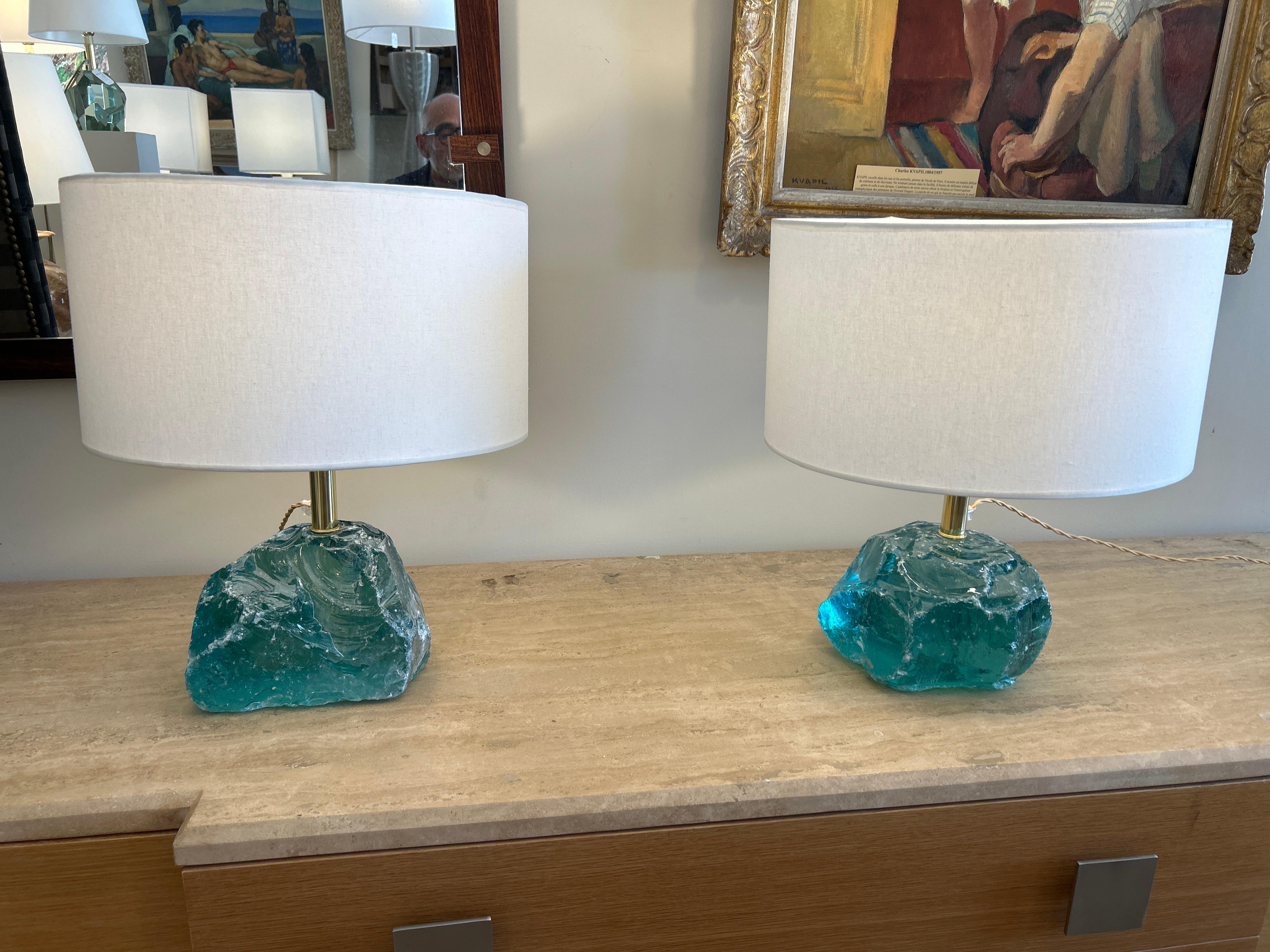 Paire de lampes de Murano, style Brotto en vente 10