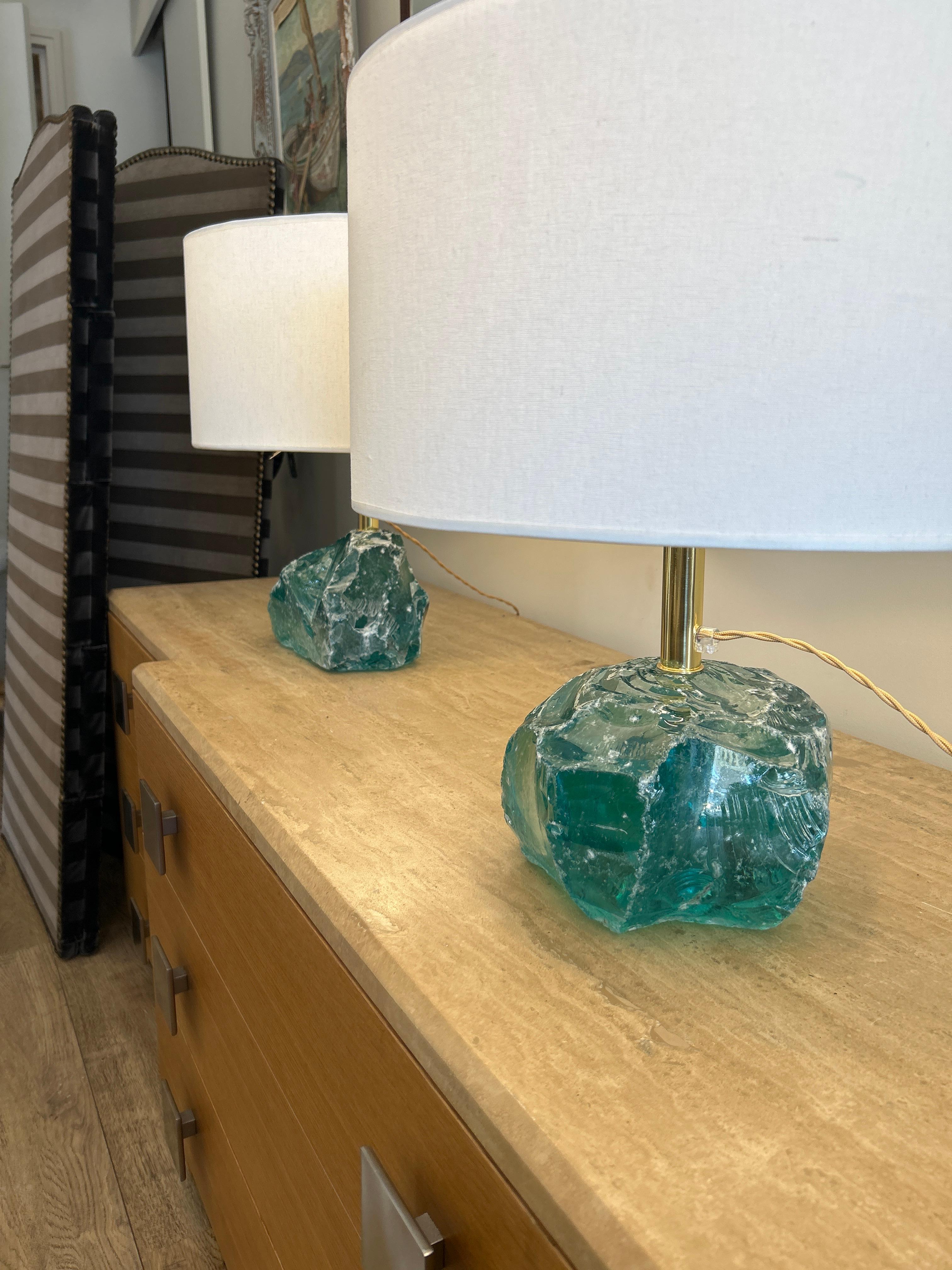 Paire de lampes de Murano, style Brotto en vente 11