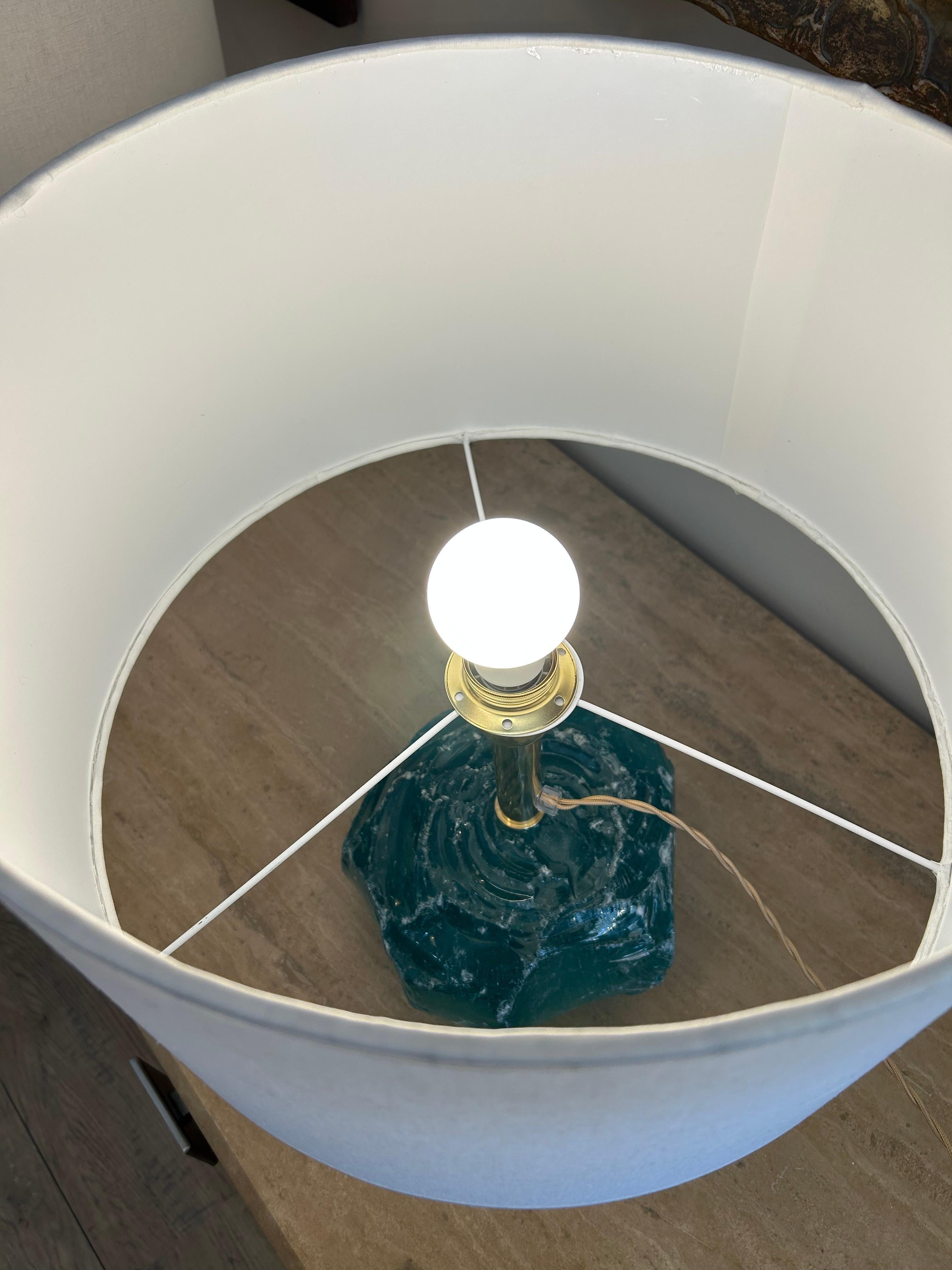 italien Paire de lampes de Murano, style Brotto en vente