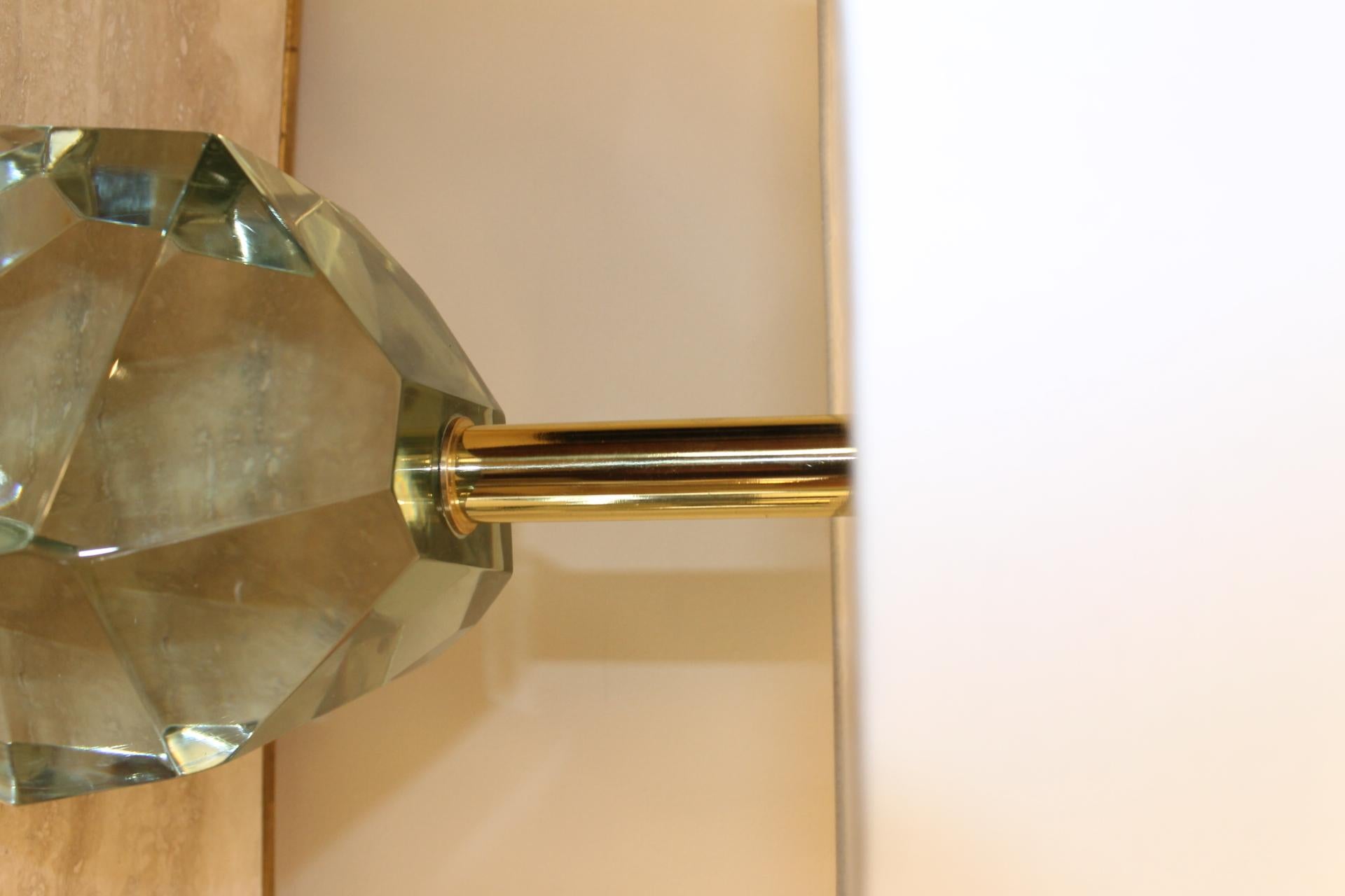 Paire de lampes, verre de Murano, galets, 20ème Excellent état - En vente à Nice, FR