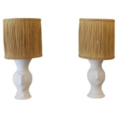 Pair of Lamps, Plasters, Sculptures, XX th