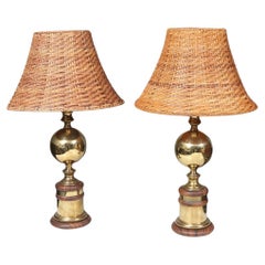 Vintage Pair of lamps second half of the 20th century
