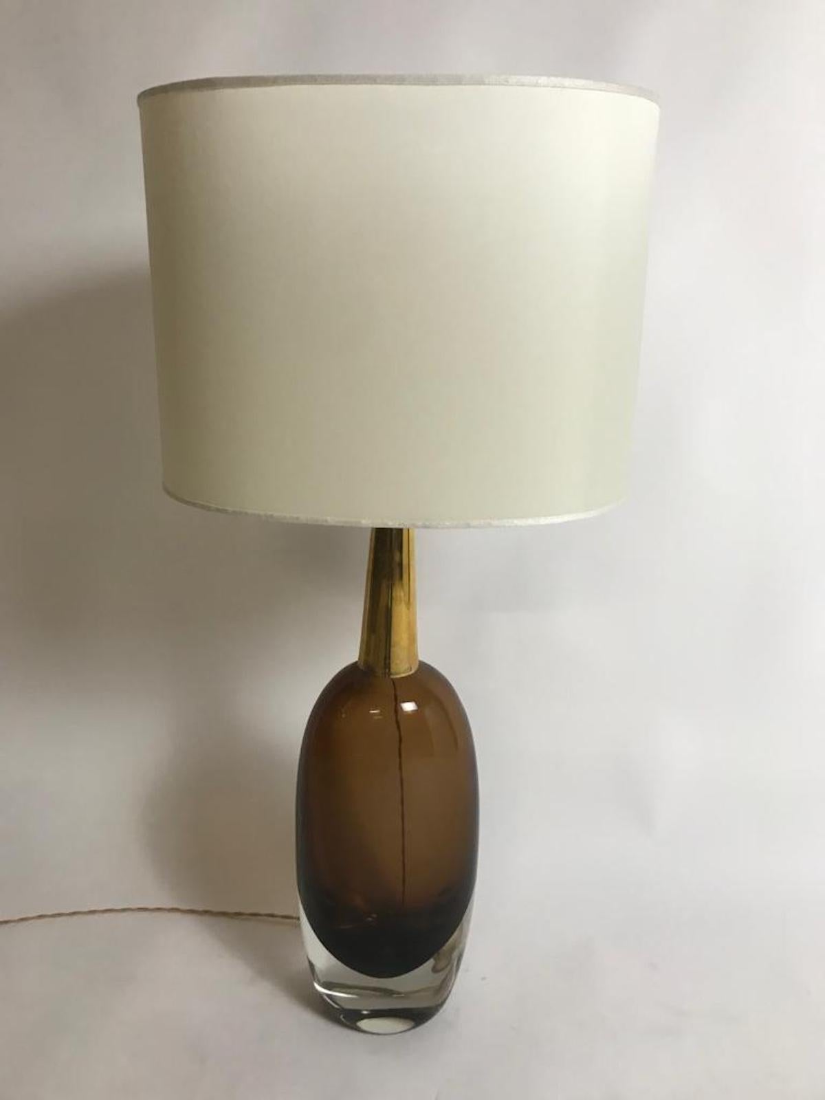 Mid-Century Modern Pair of lamps Seguso Venezia 1950s For Sale