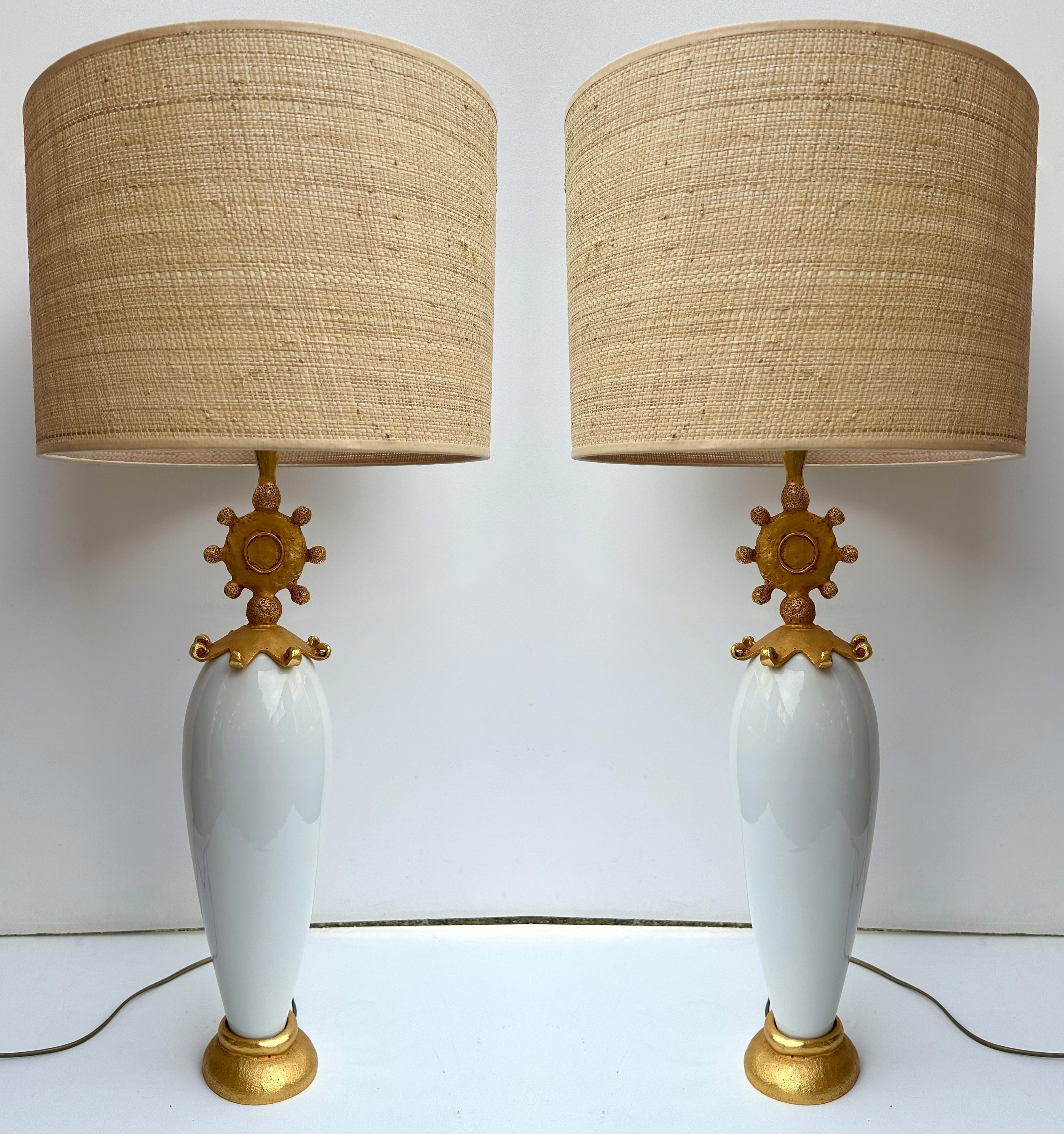 Coppia di lampade Sun di Pierre Casenove per Fondica, Francia, anni '90 in vendita 5