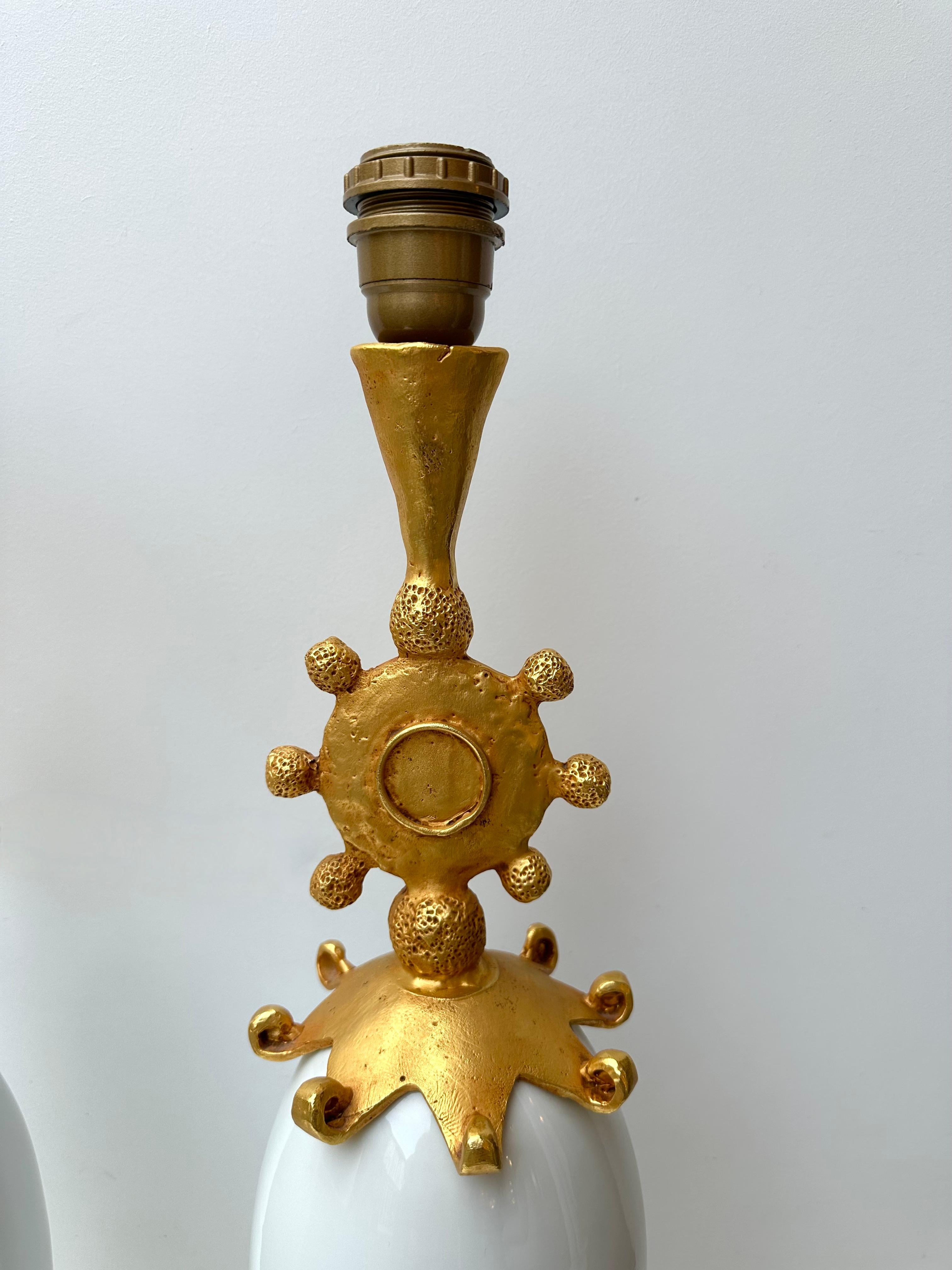 Metallo Coppia di lampade Sun di Pierre Casenove per Fondica, Francia, anni '90 in vendita