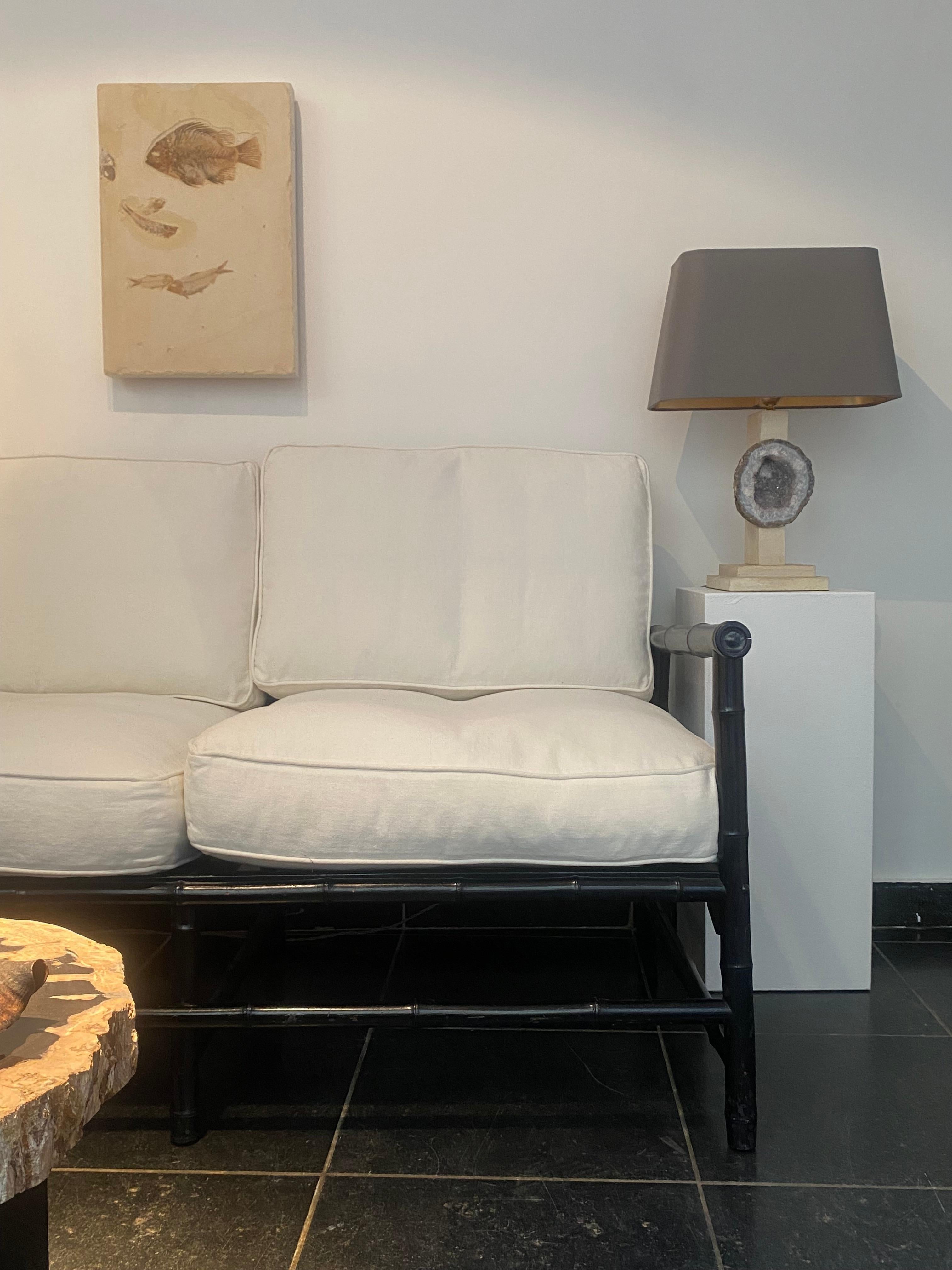 Pair of Lamps with Quartz stone For Sale 5