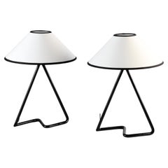 Pair of lamps Zig Zag by Jean Royere restored