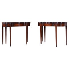 PAIR of Landstrom Mahogany Game Tables