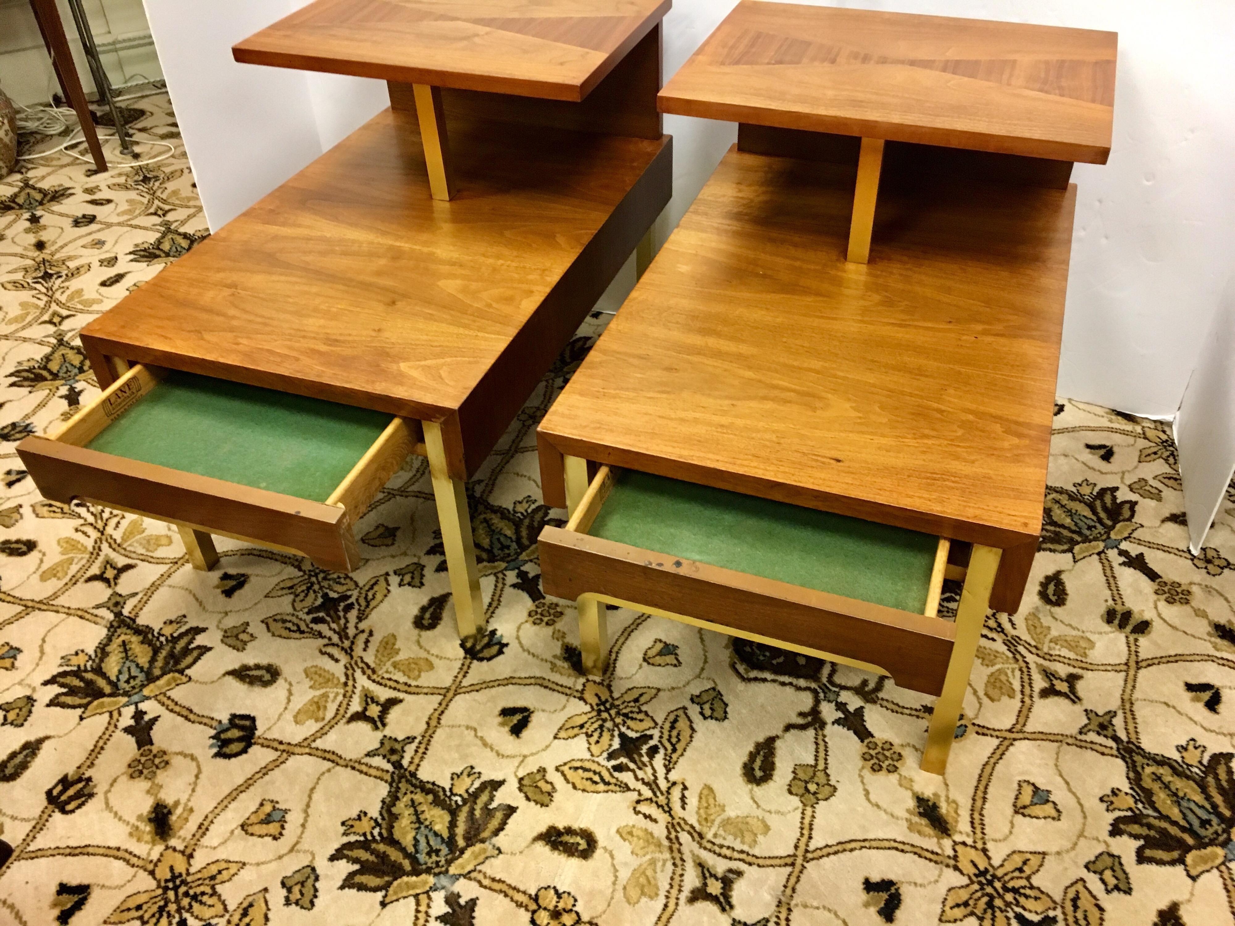 two tier end table