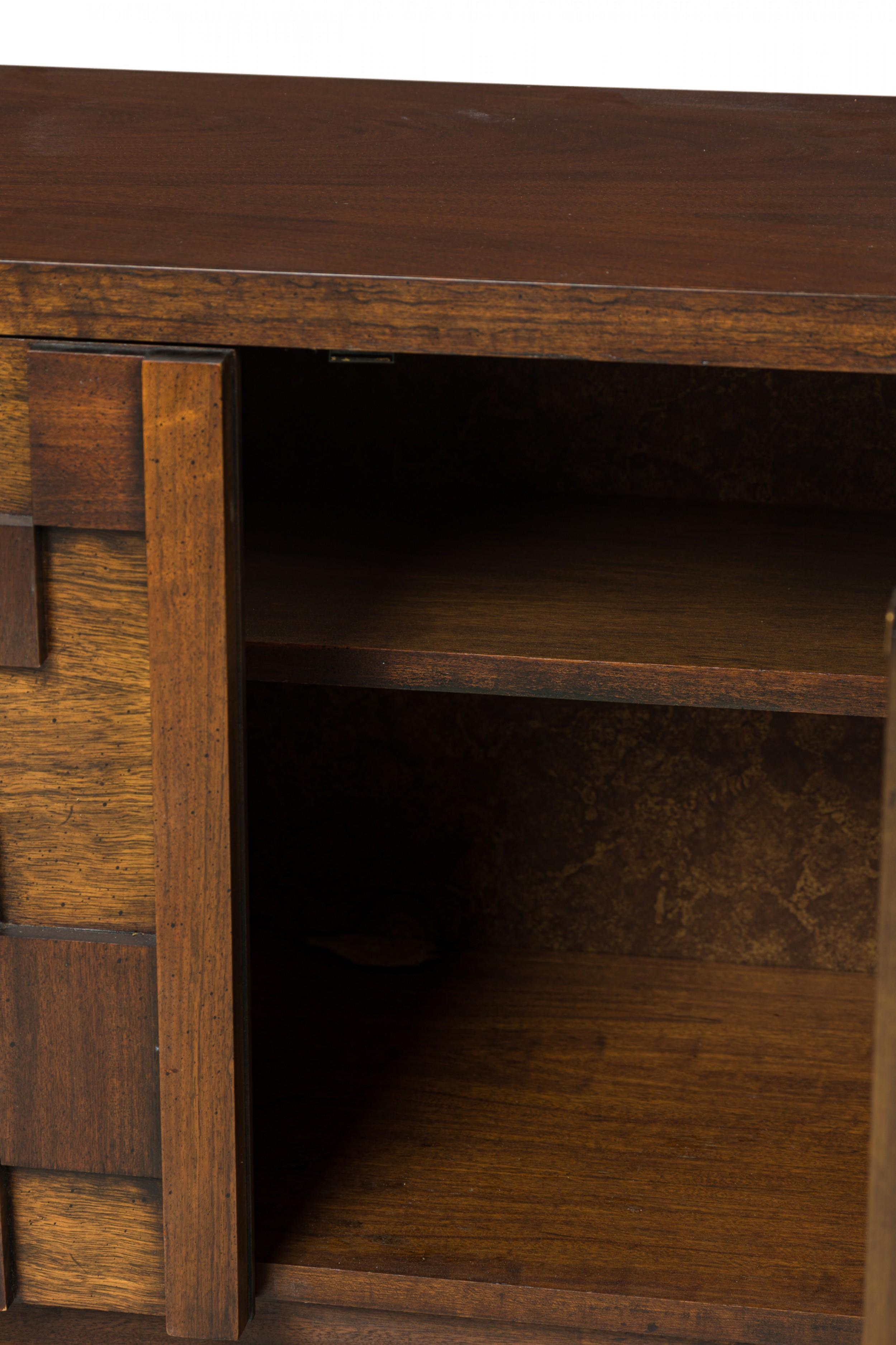 Pair of Lane Furniture Modern Mahogany 