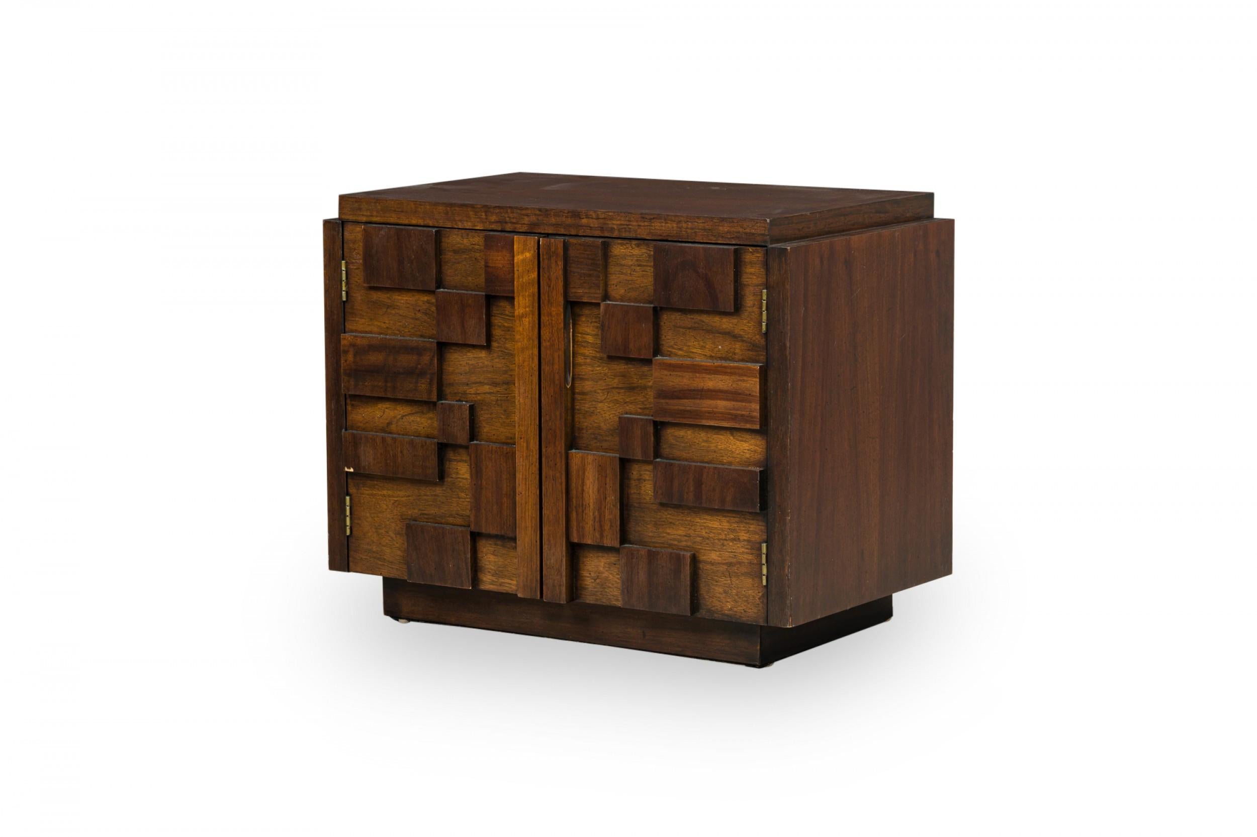Mid-Century Modern Pair of Lane Furniture Modern Mahogany 