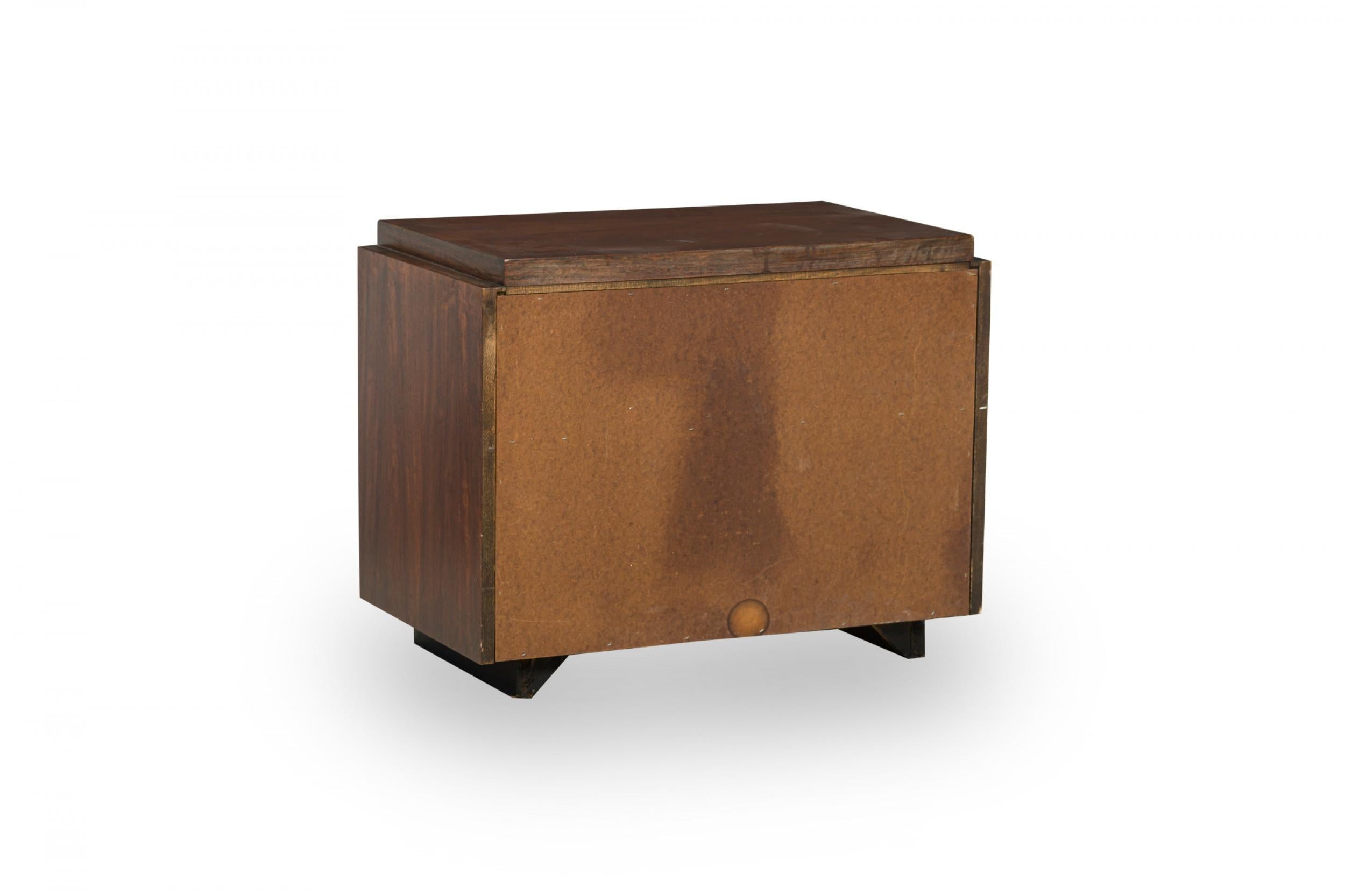 Pair of Lane Furniture Modern Mahogany 