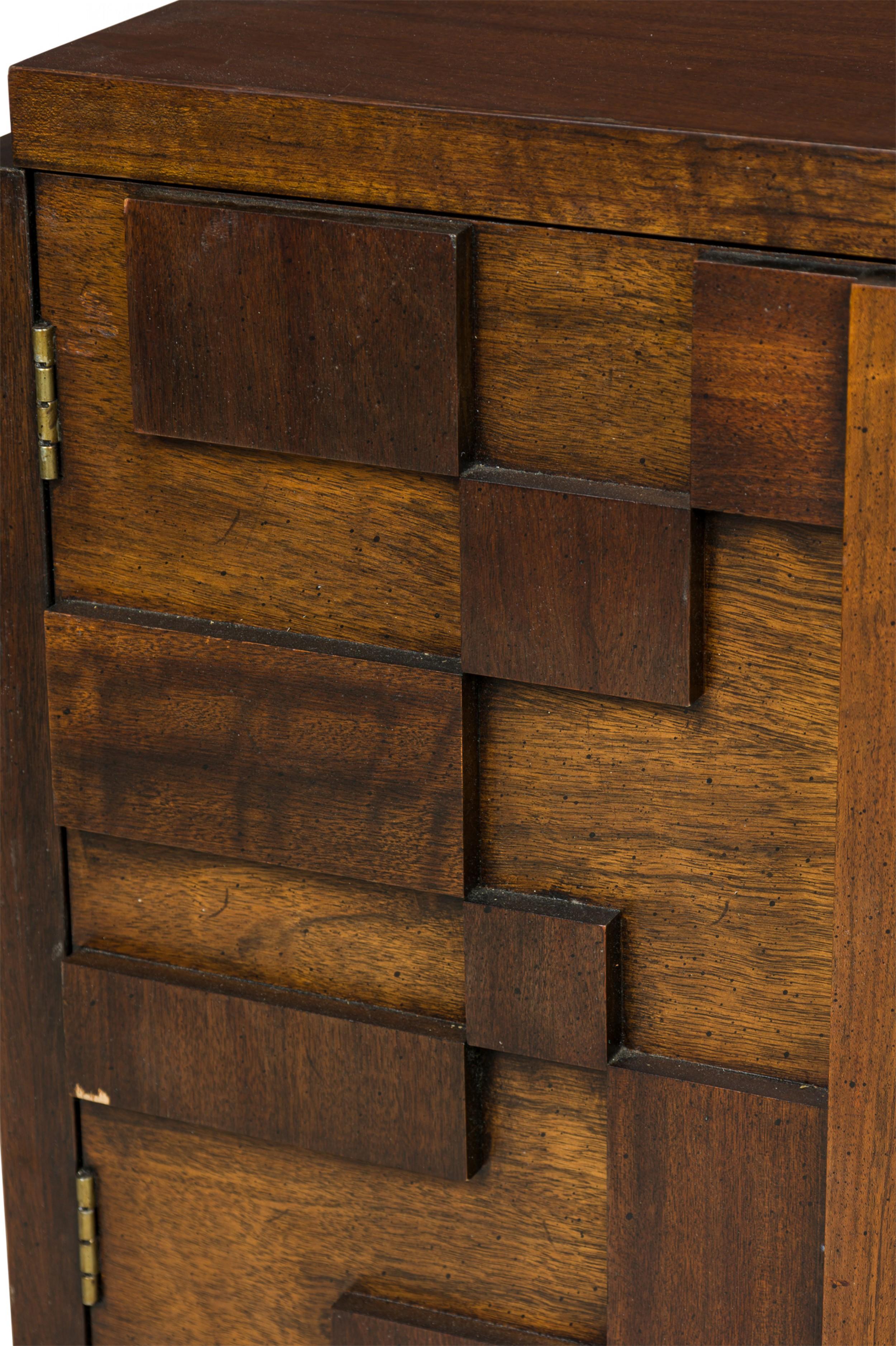 Pair of Lane Furniture Modern Mahogany 