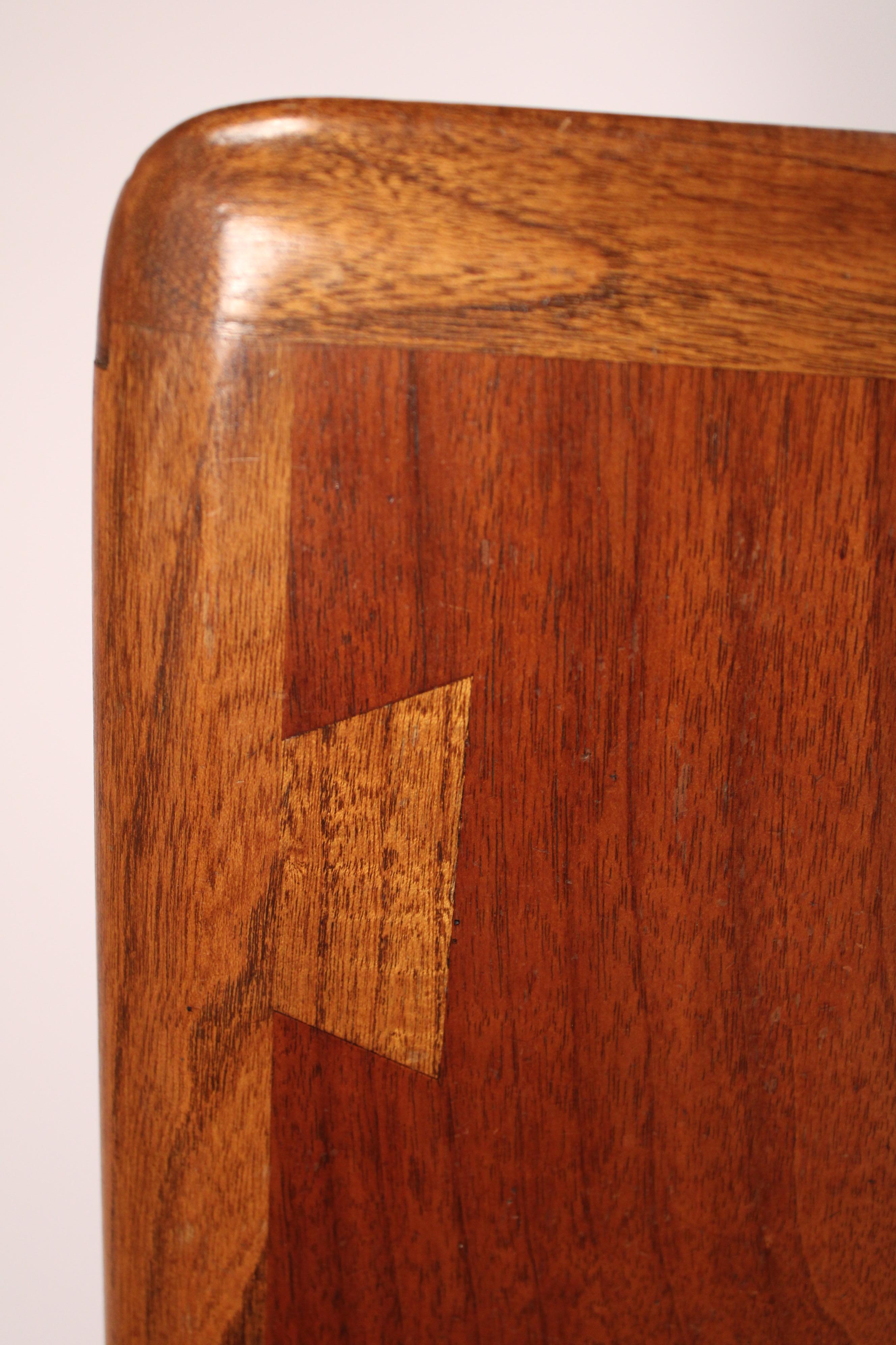 American Pair of Lane Mid Century Modern Walnut End Tables For Sale