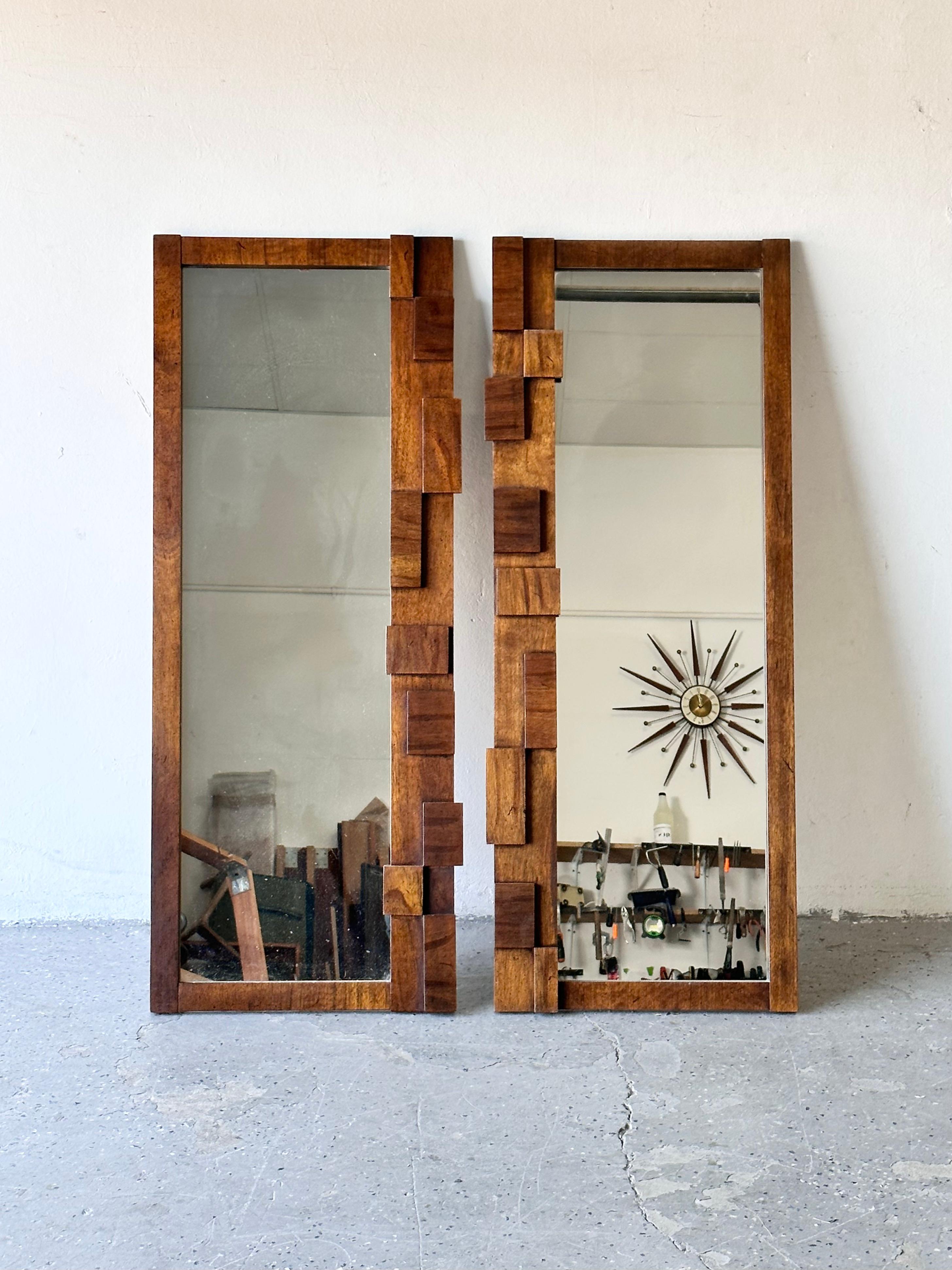 Rare Pair of Lane Staccato Mosaic Brutalist Dresser mirrors

Mint Condition no notable wear

19.75ʺW × 1.5ʺD × 49ʺH

=-p0We have some other pieces from the line in Photos . Each is sold separately and as of listing is available. 

This listing is