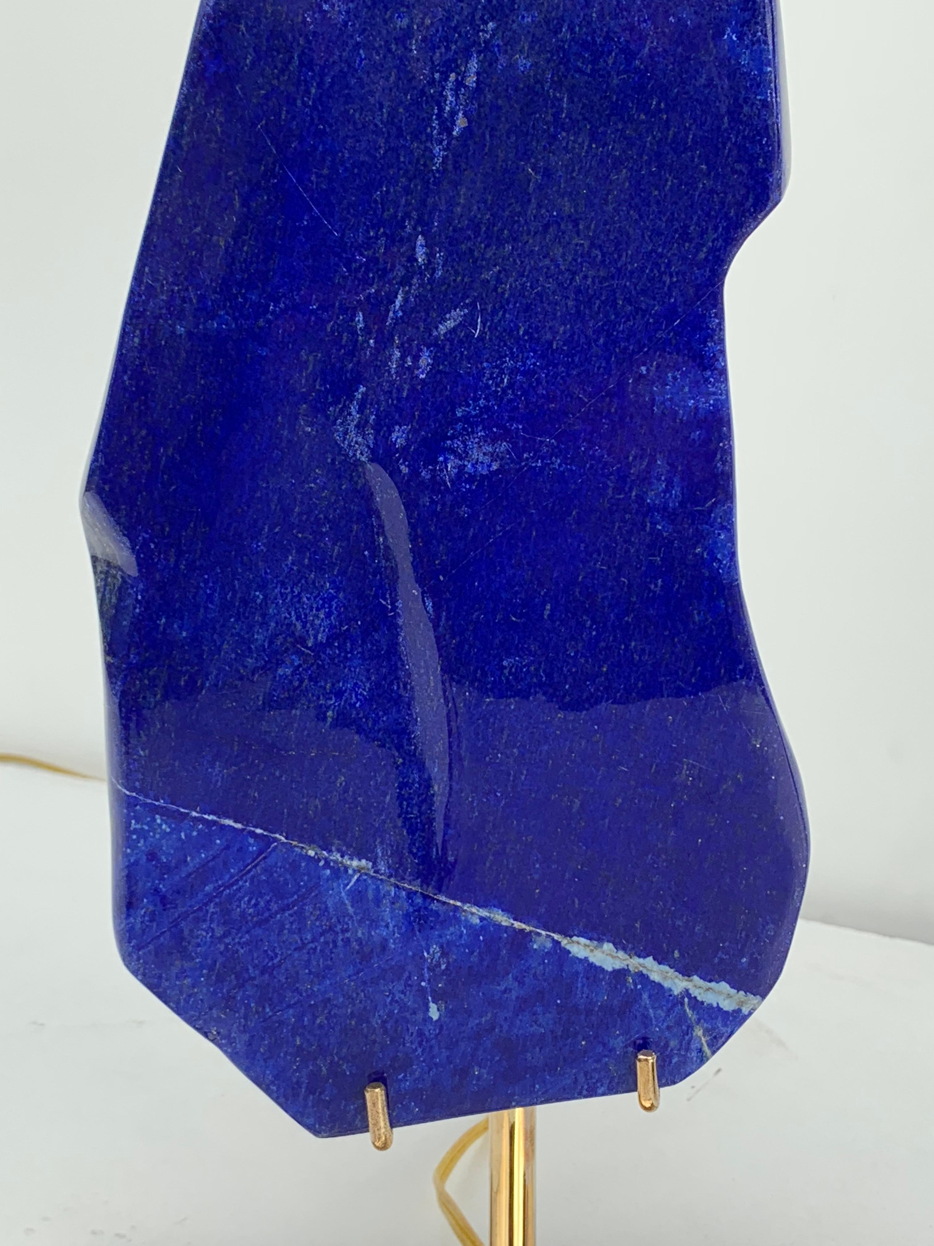 Pair of Lapis Lazuli Lamps 2