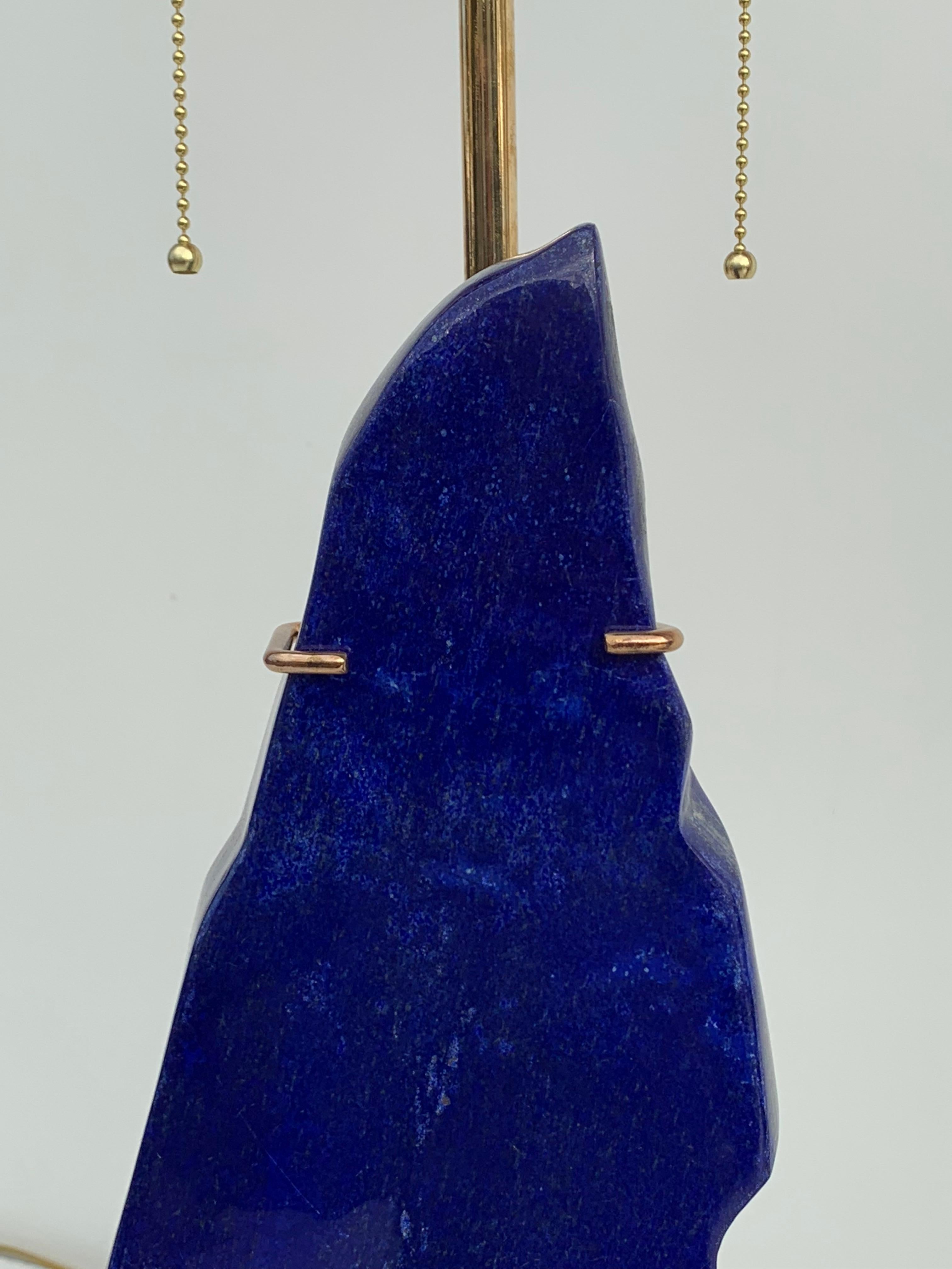 Pair of Lapis Lazuli Lamps 3