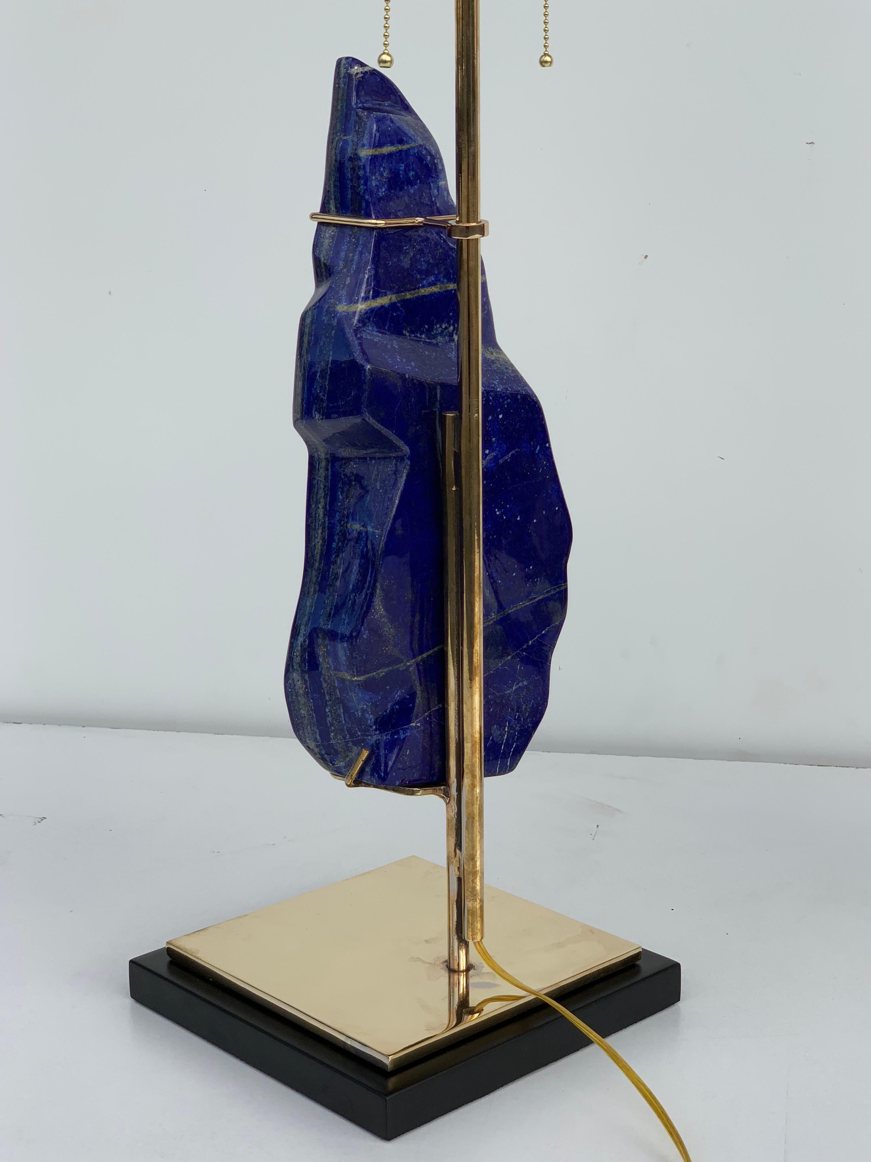 Pair of Lapis Lazuli Lamps 5