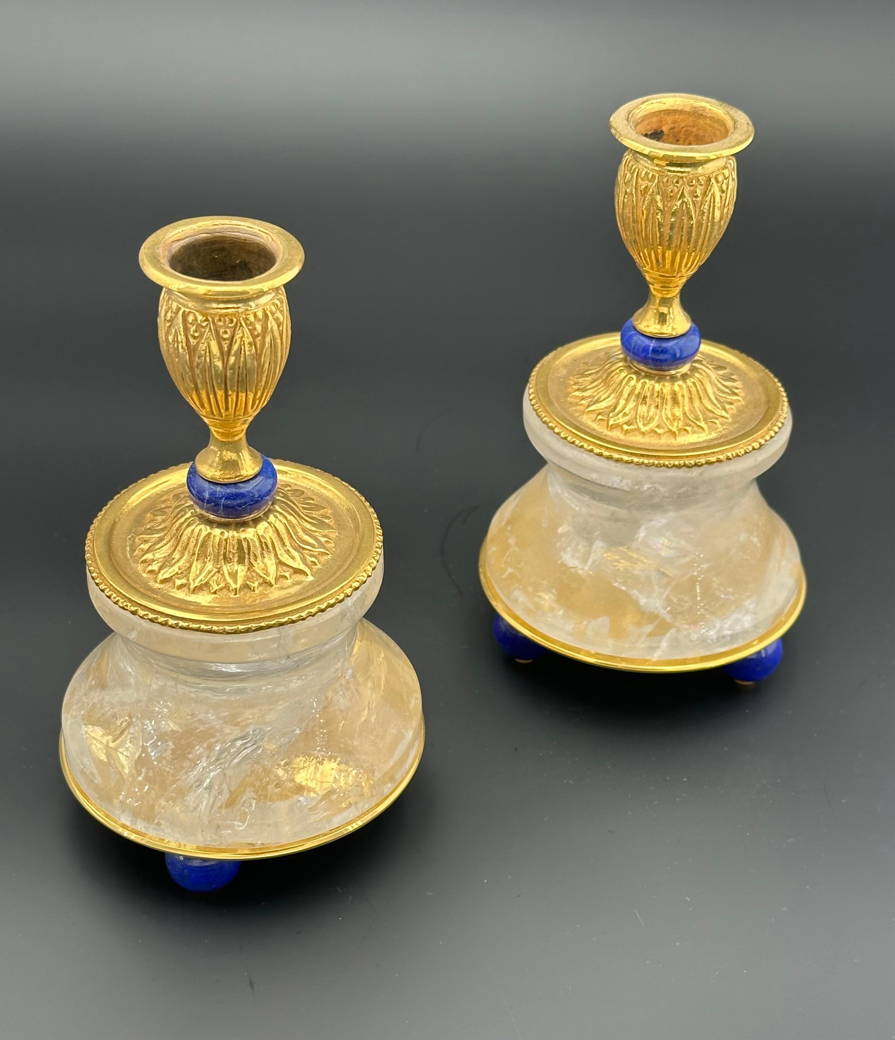 Contemporary Pair of Lapis Lazuli Spheres . For Sale
