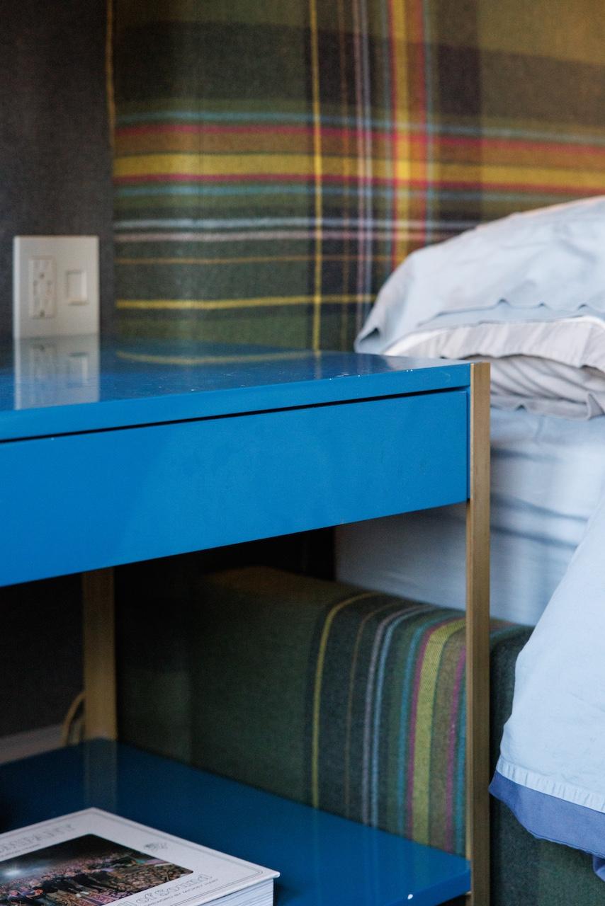 French Pair of 'Laque' Blue Custom Nightstands, from Andy Cohen's Personal Collection