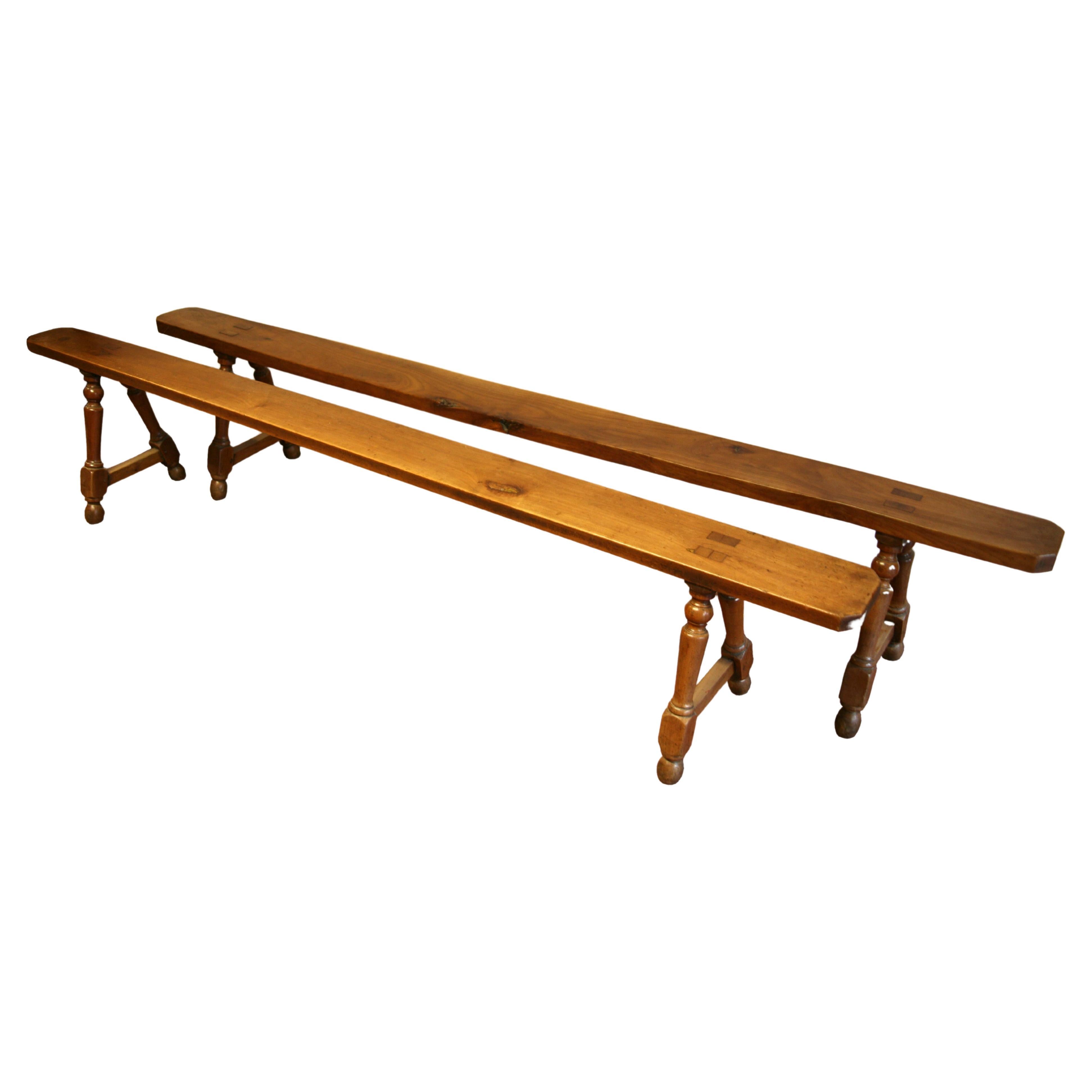 Pair of Larch Benches