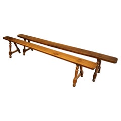 Vintage Pair of Larch Benches