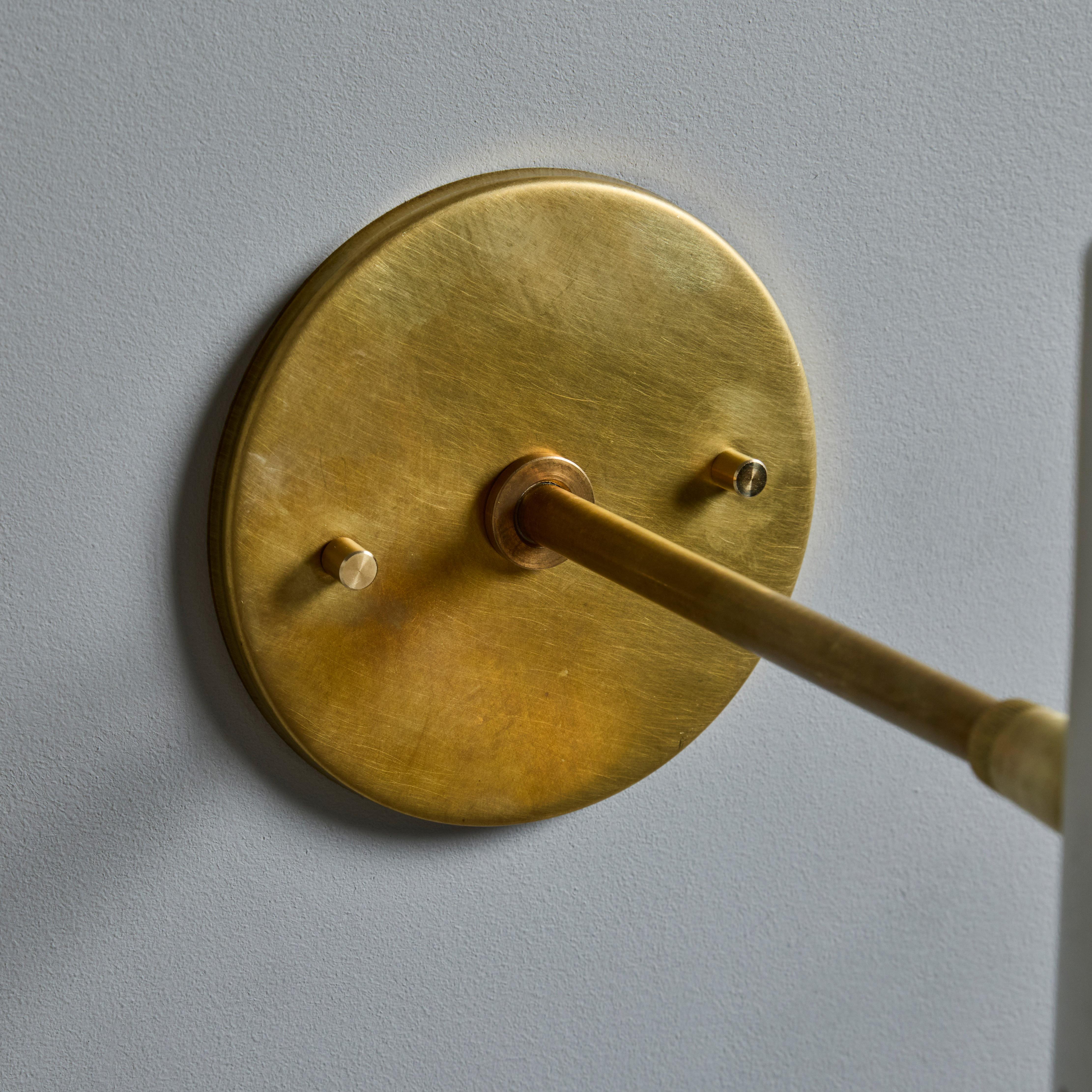 Pair of Large 1950s Giuseppe Ostuni Articulating Arm Sconces for O-Luce For Sale 2