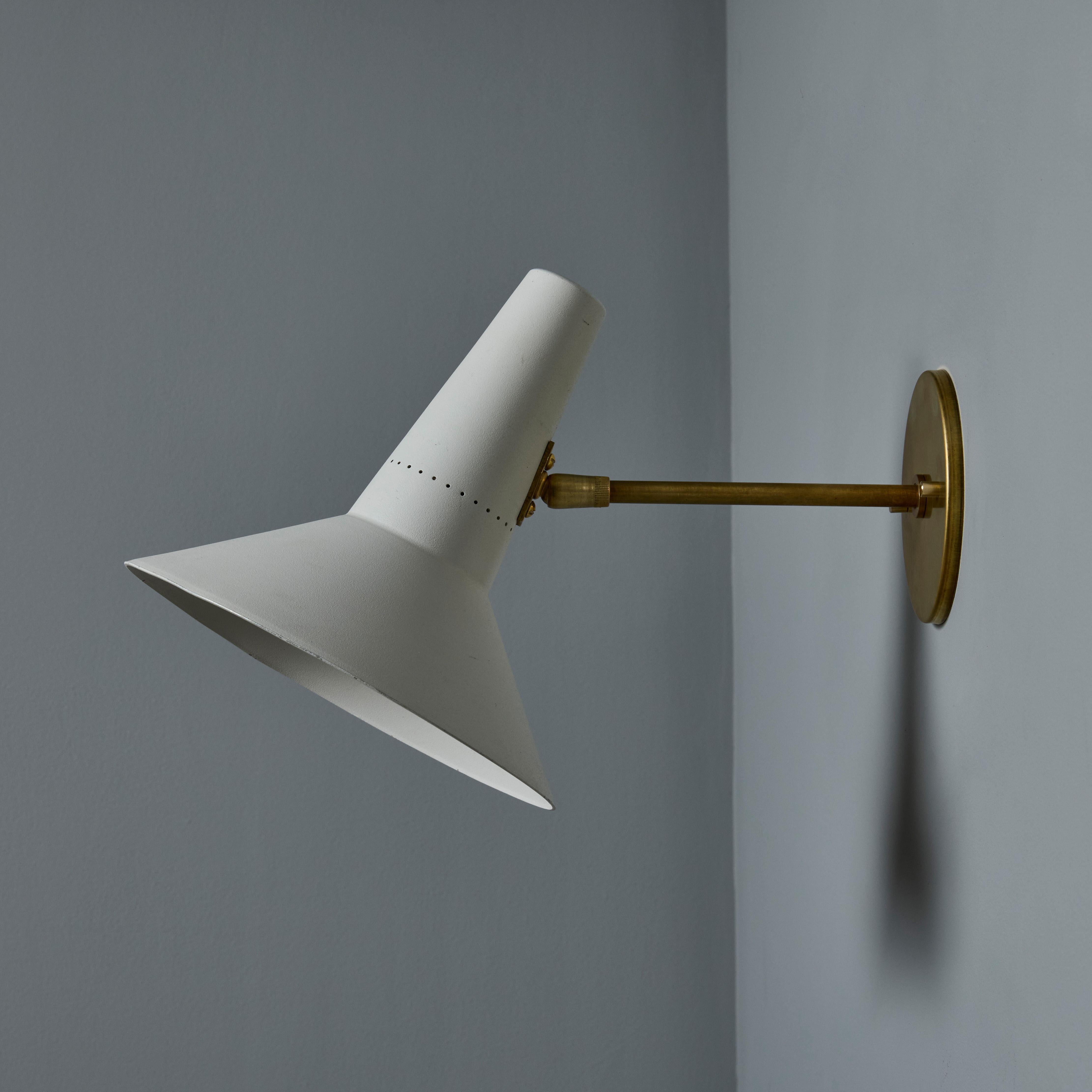 Pair of Large 1950s Giuseppe Ostuni Articulating Arm Sconces for O-Luce For Sale 7