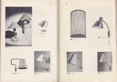 Pair of Large 1950s Lisa Johansson Pape #3055 Brass Wall Lamps for Stockmann