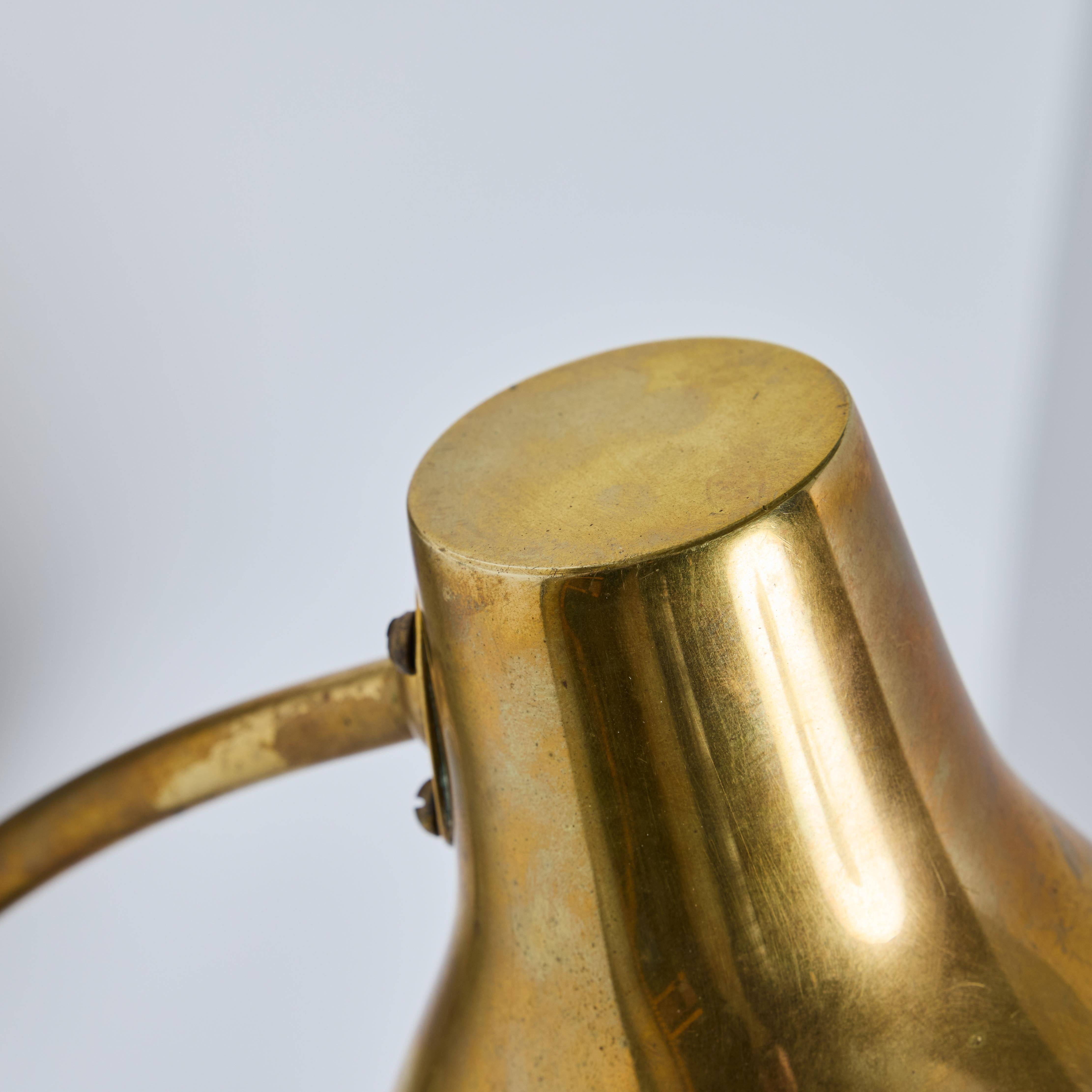 Pair of Large 1950s Lisa Johansson Pape #3055 Brass Wall Lamps for Stockmann For Sale 12