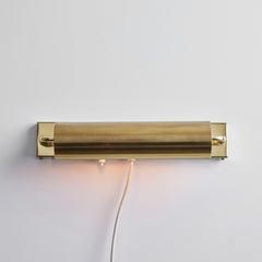 Pair of Large 1960s Brass Rotating Wall Lamps in the Style of Charlotte Perriand